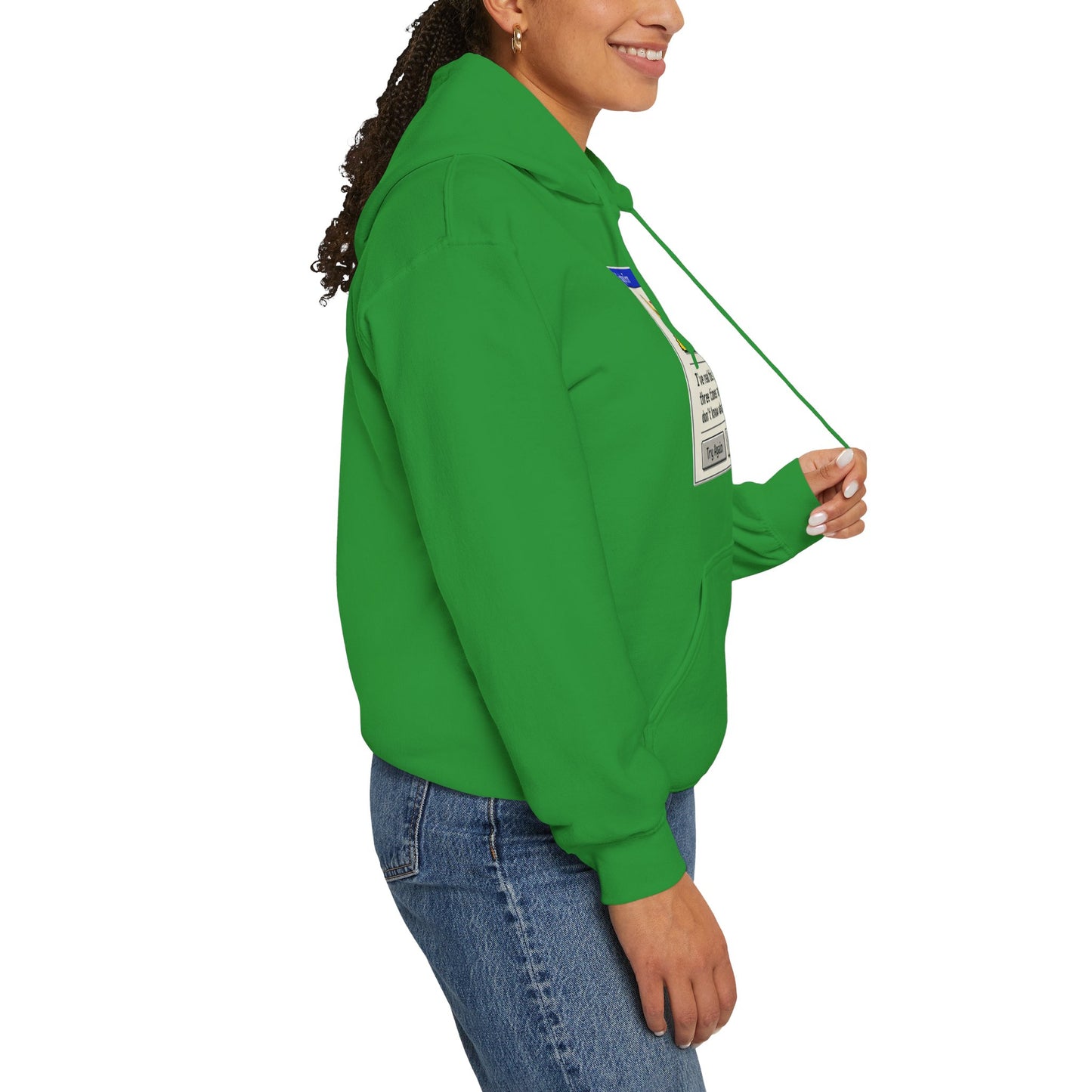 Neurospicy "ERROR: Brain is buffering" Retro Computer Alert Graphic Hoodie