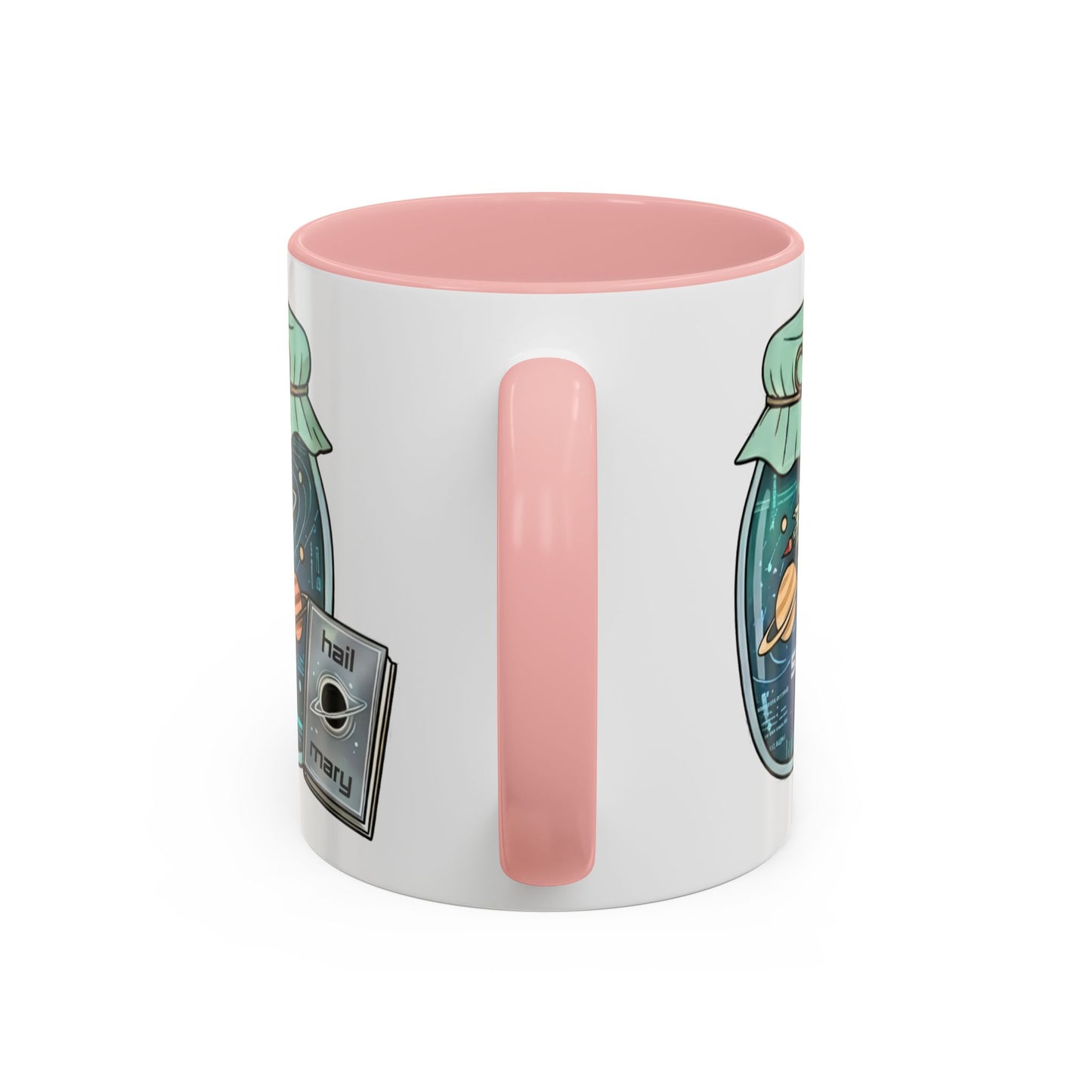 "Sci‑Fi Girl" JamJar Mug — Space Planets Accent Coffee Cup (11/15oz)
