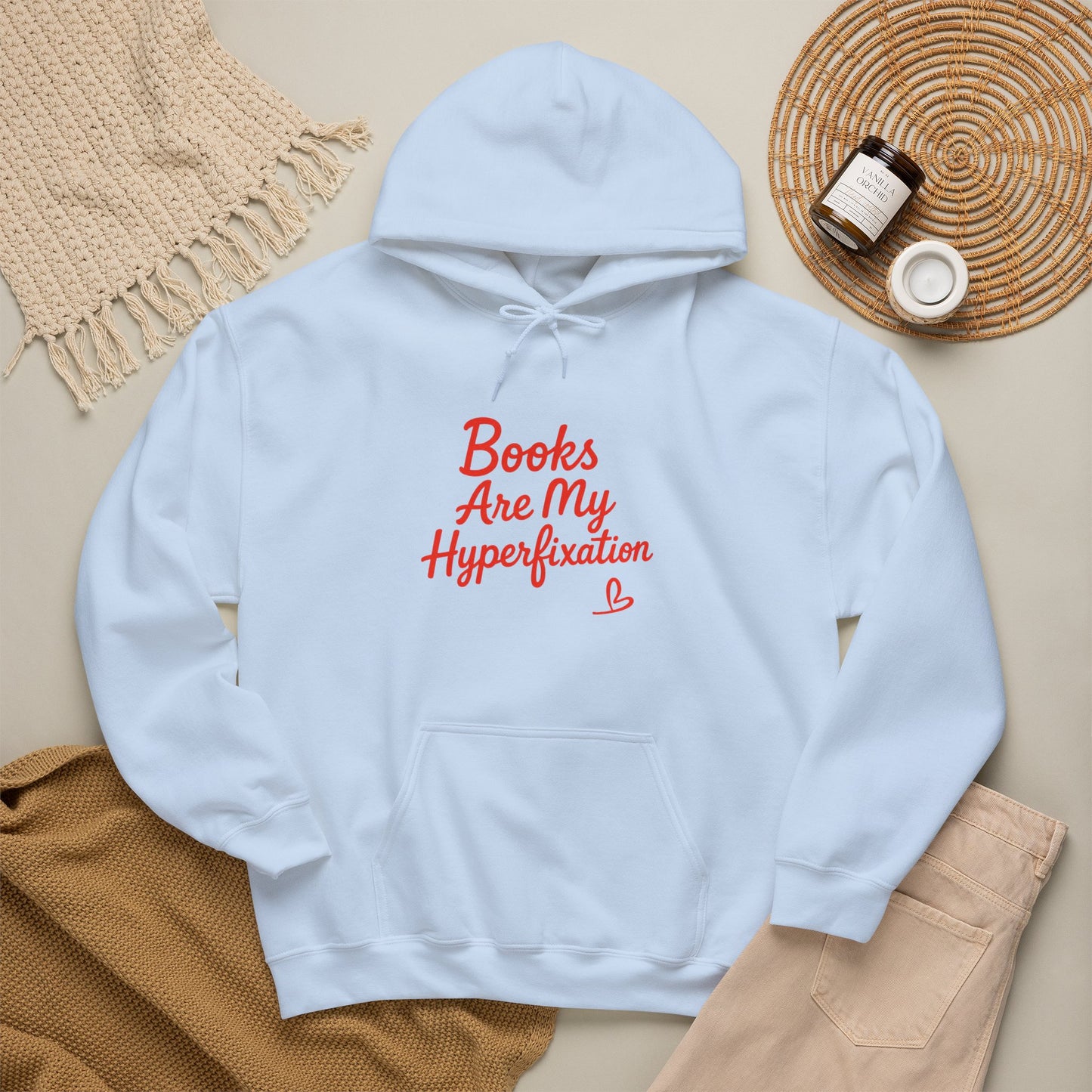 "Books Are My Hyperfixation" Neurospicy Bookish Hoodie