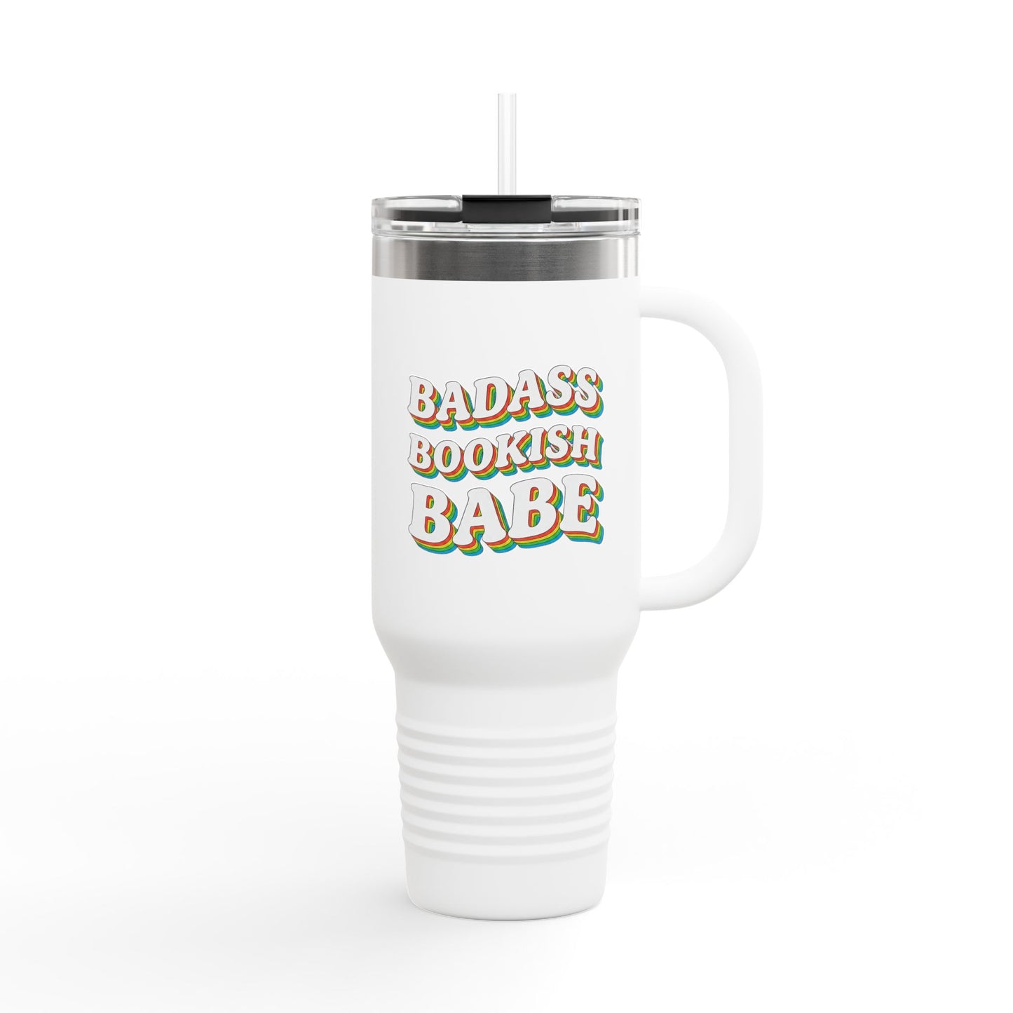 "Badass Bookish Babe" 40oz Insulated Travel Mug