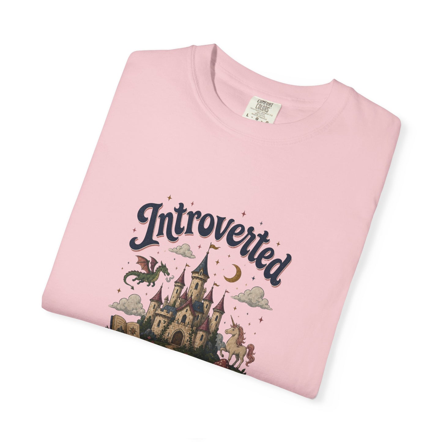 "Introverted But Willingly Discuss Fictional Worlds" Fantasy Lovers T-Shirt