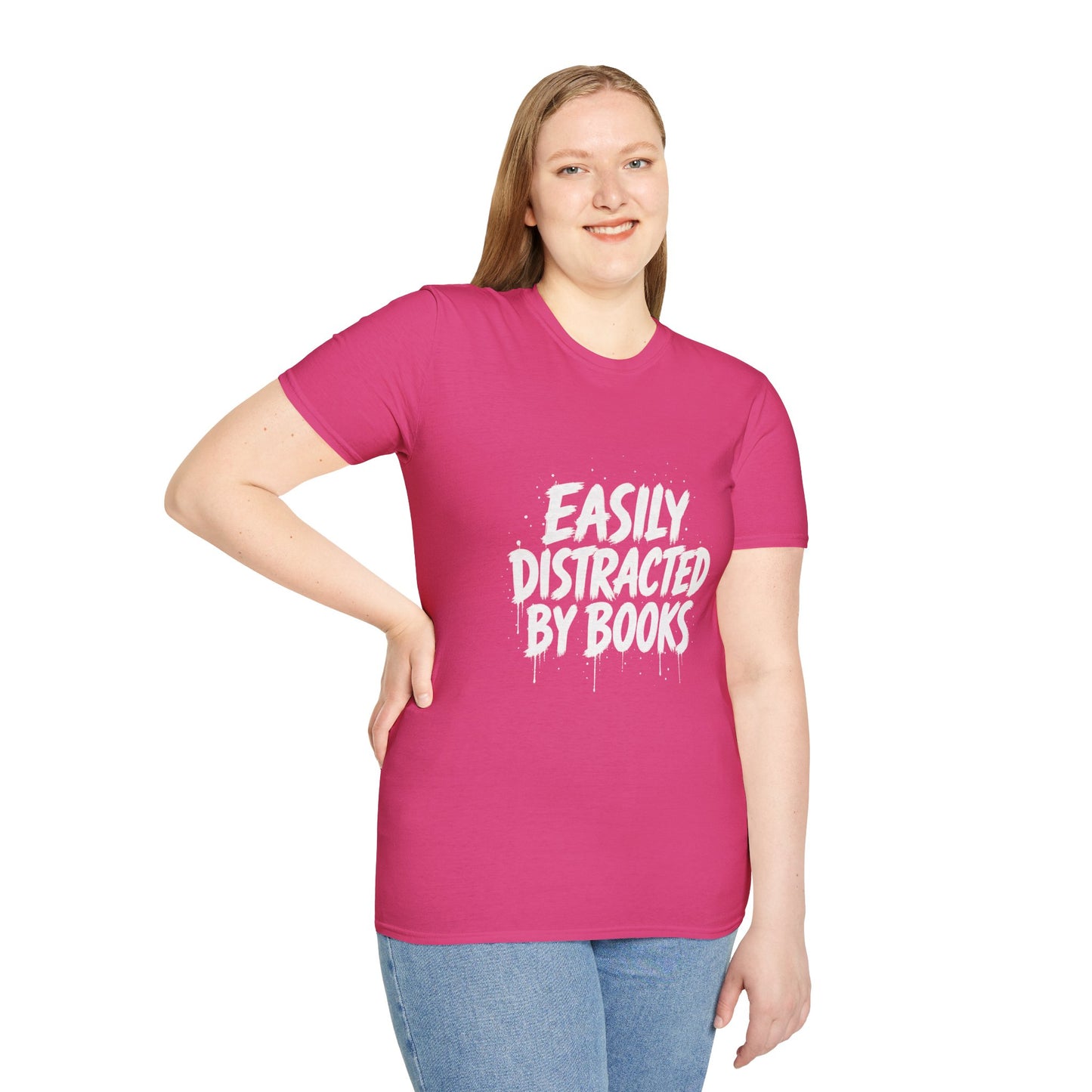 Lightweight Fabric - "Easily Distracted by Books" T‑Shirt