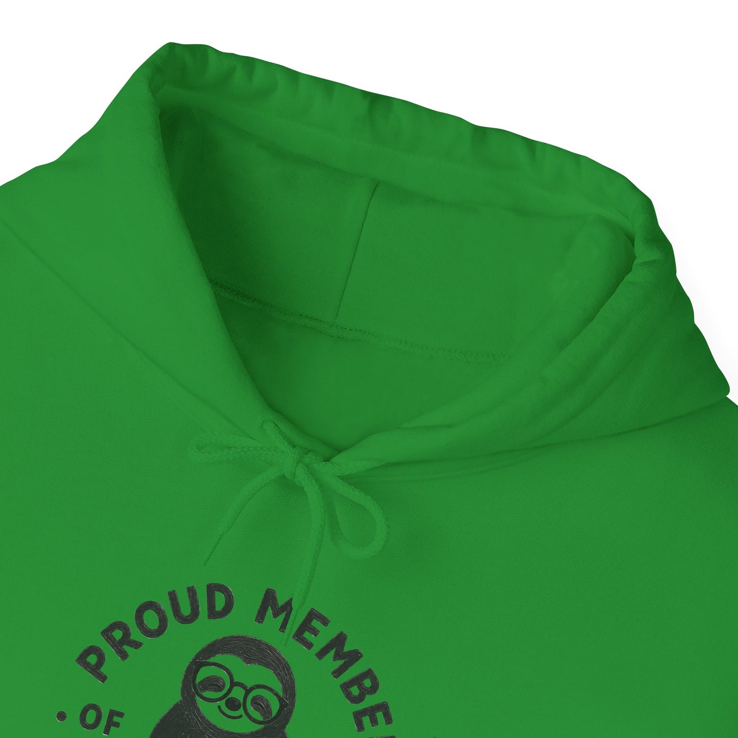 "Proud Member of the Slow Readers Club" Sloth Reading Hoodie
