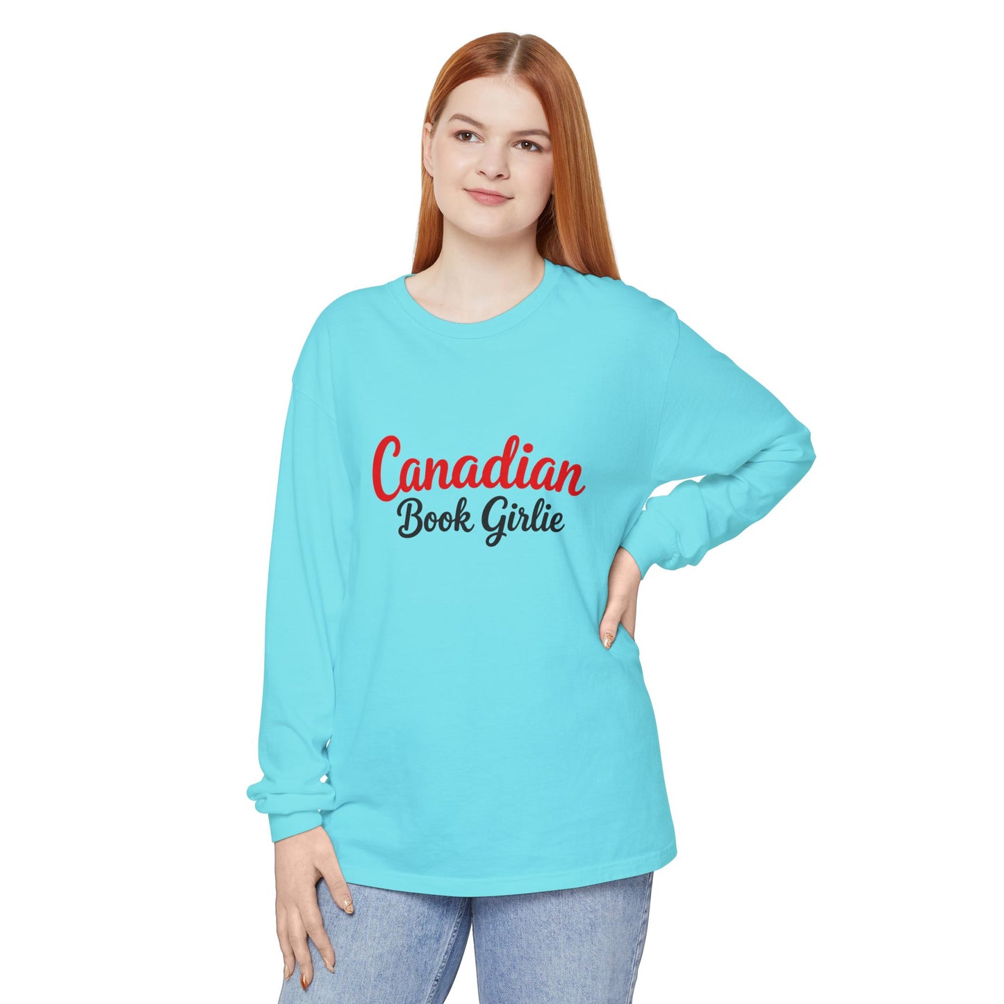 "Canadian Book Girlie" Long Sleeve Tee