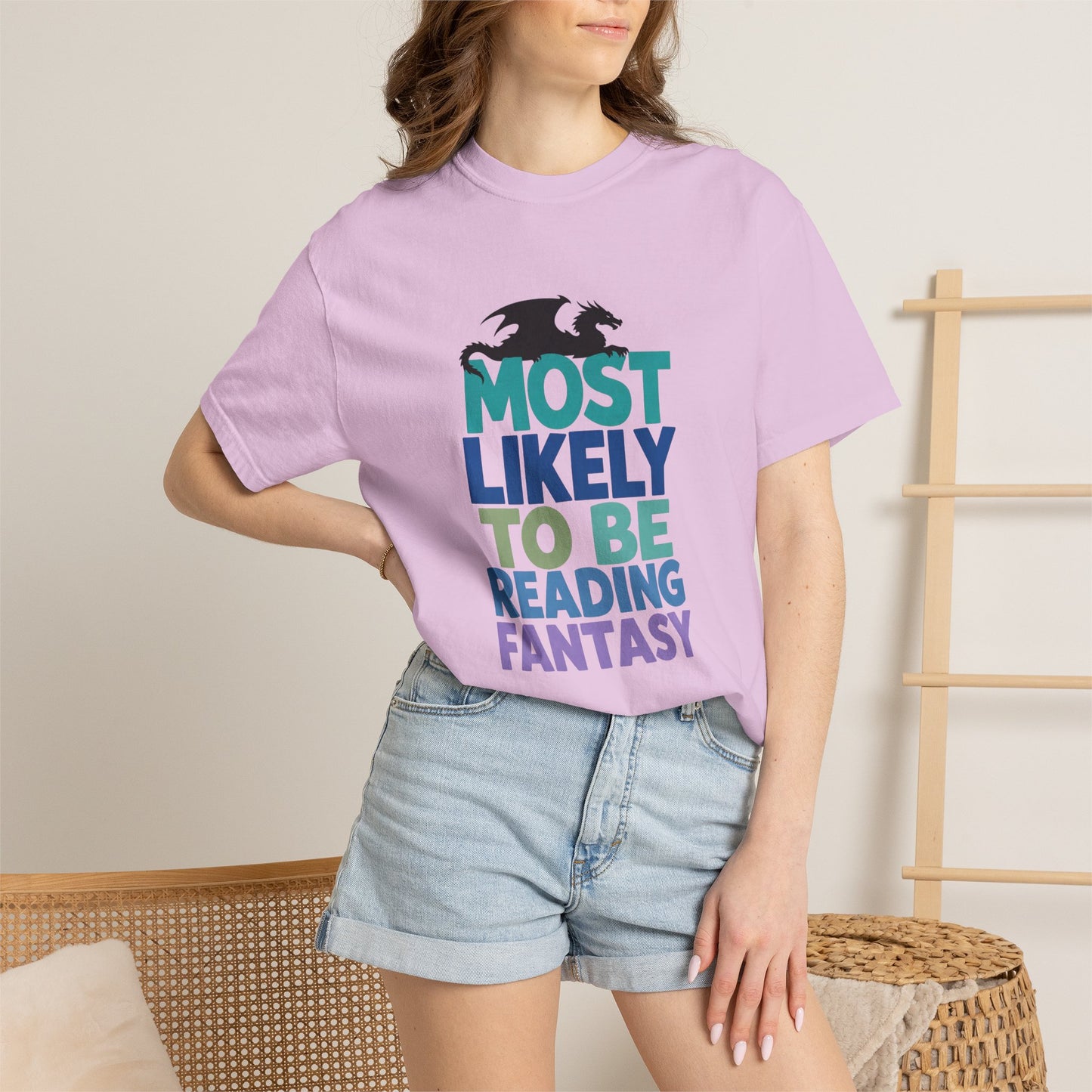 Fantasy Reader T-Shirt — "Most Likely to Be Reading Fantasy" Graphic Tee