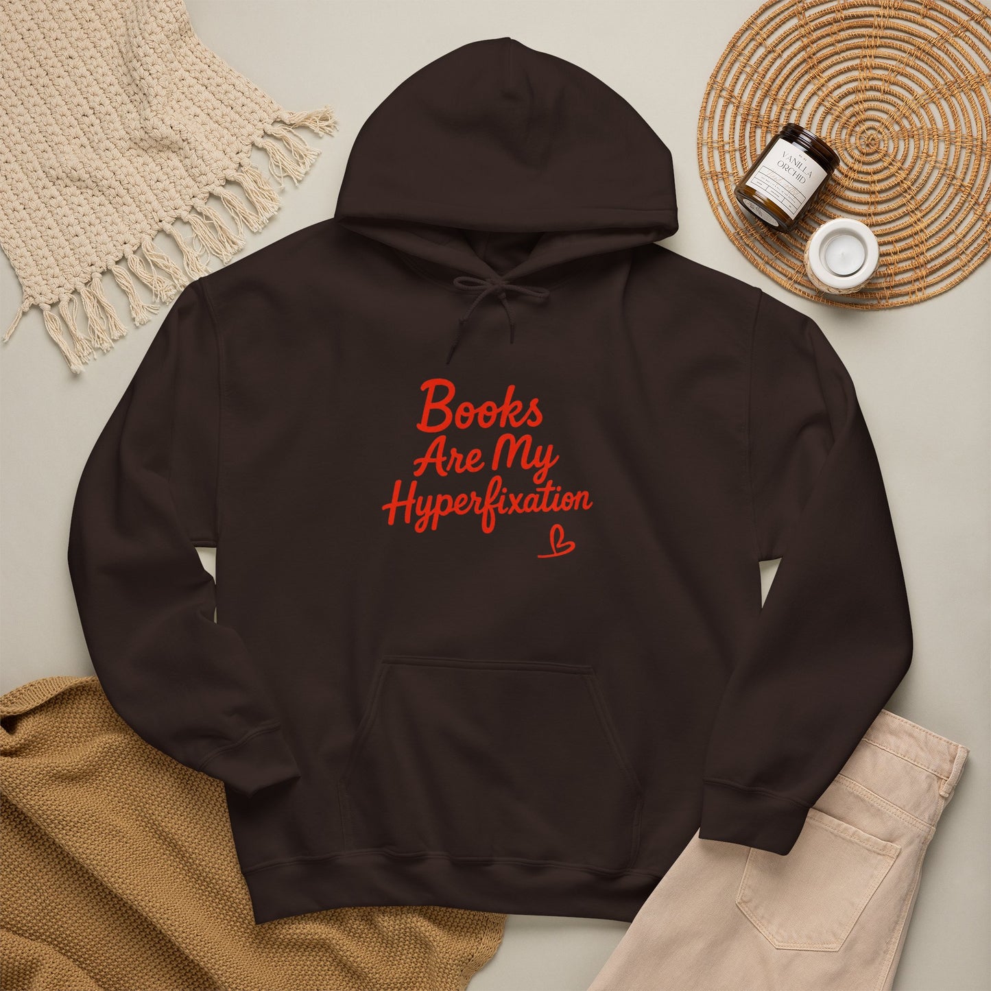 "Books Are My Hyperfixation" Neurospicy Bookish Hoodie