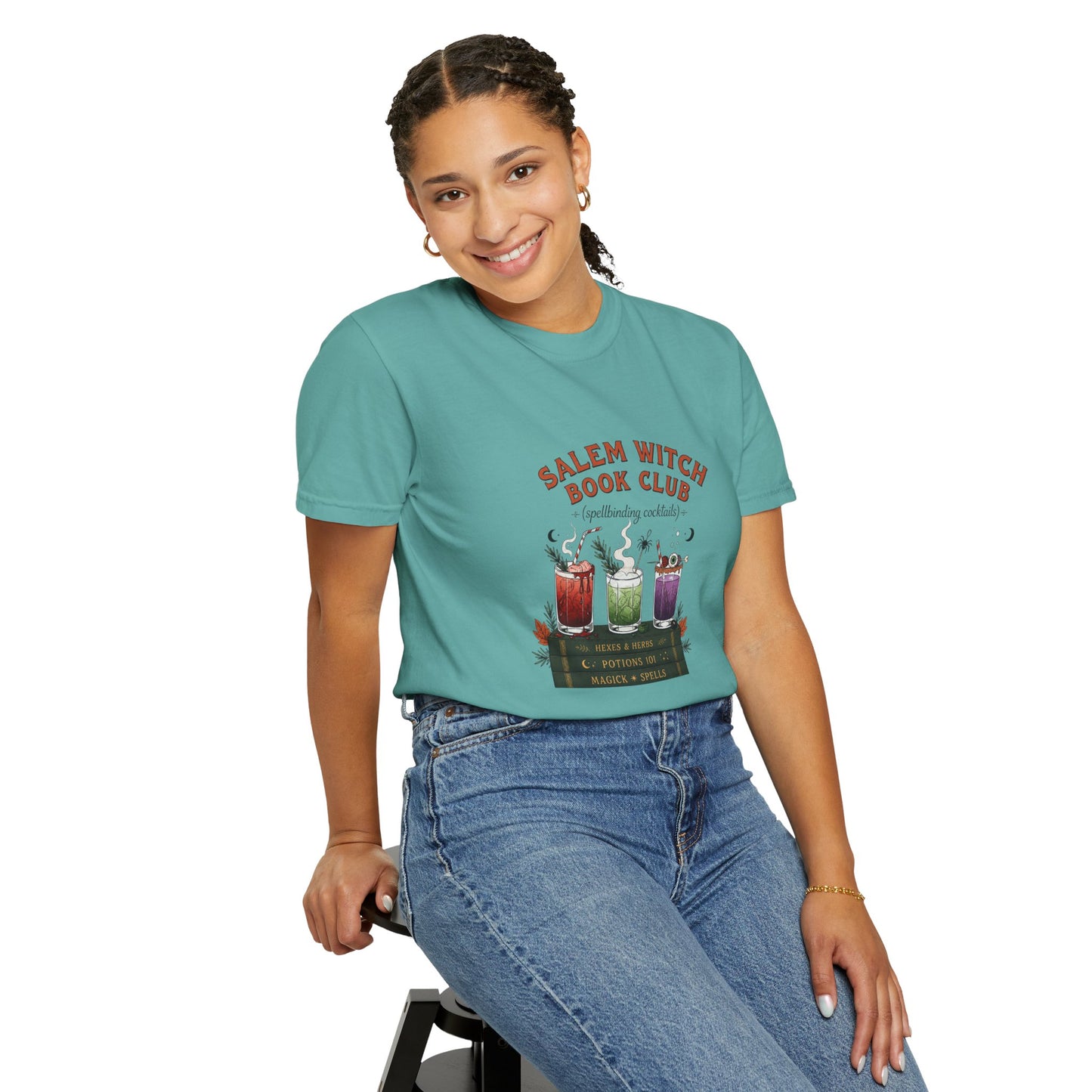 "Salem Witch Book Club" T-Shirt — Whimsical Witchy Reading Tee
