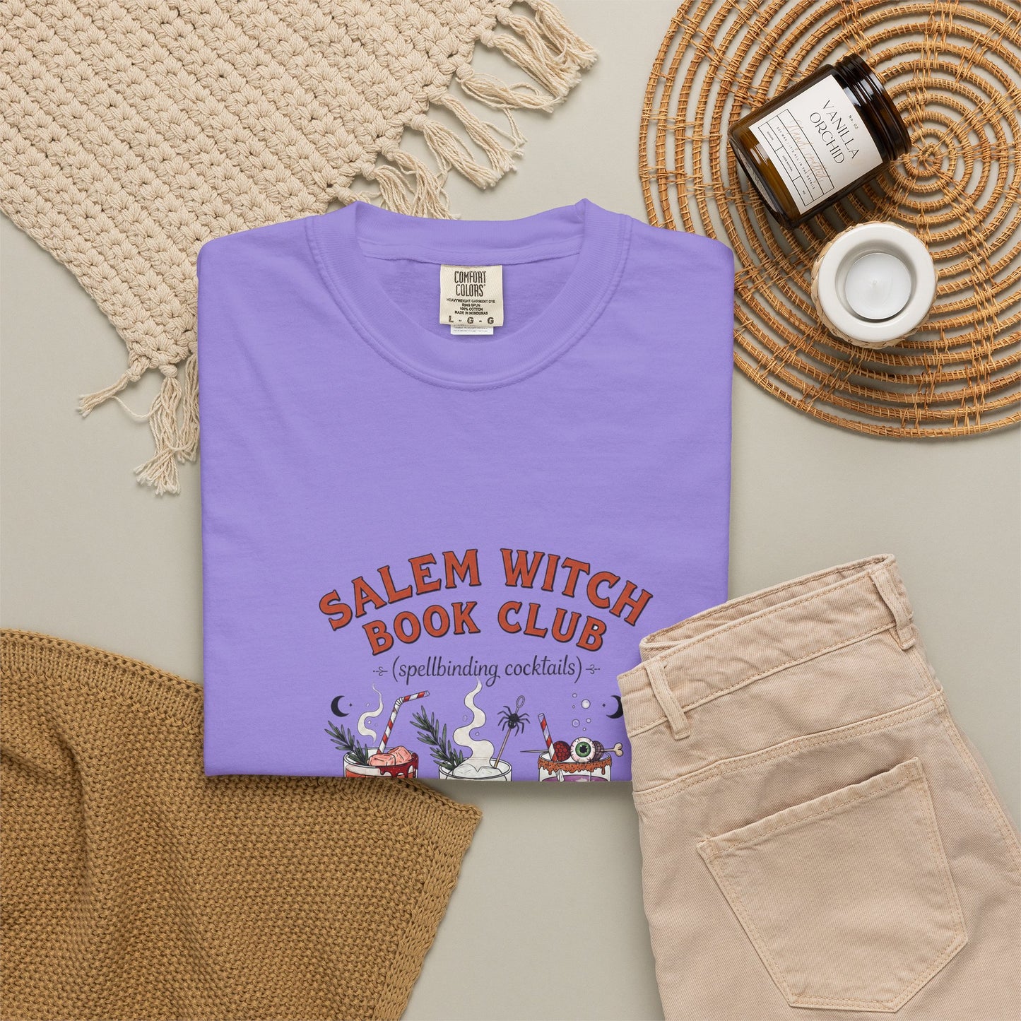 "Salem Witch Book Club" T-Shirt — Whimsical Witchy Reading Tee