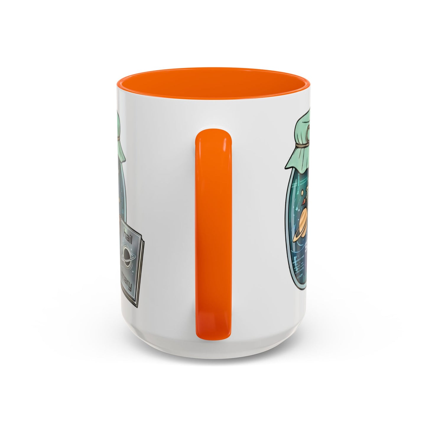 "Sci‑Fi Girl" JamJar Mug — Space Planets Accent Coffee Cup (11/15oz)