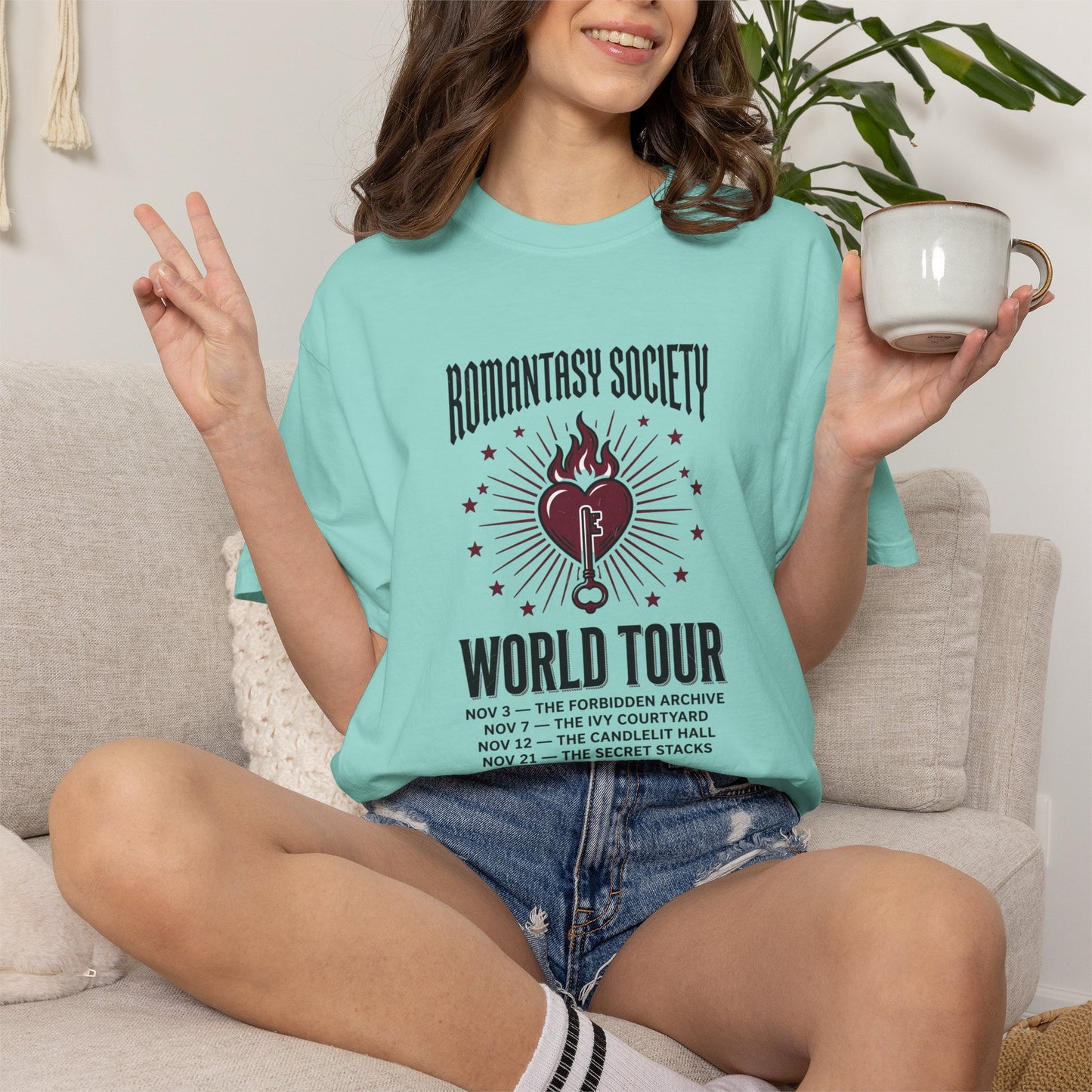 "Romantasy Society World Tour" Graphic T-Shirt