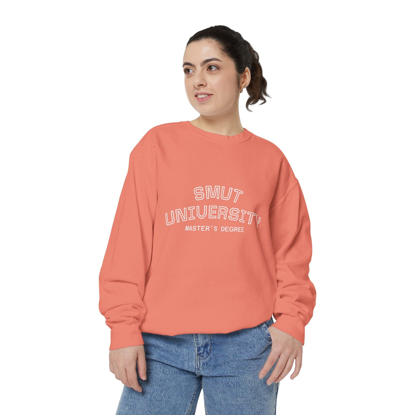 "Smut University Master's Degree" Bookish Garment-Dyed Crewneck Sweatshirt