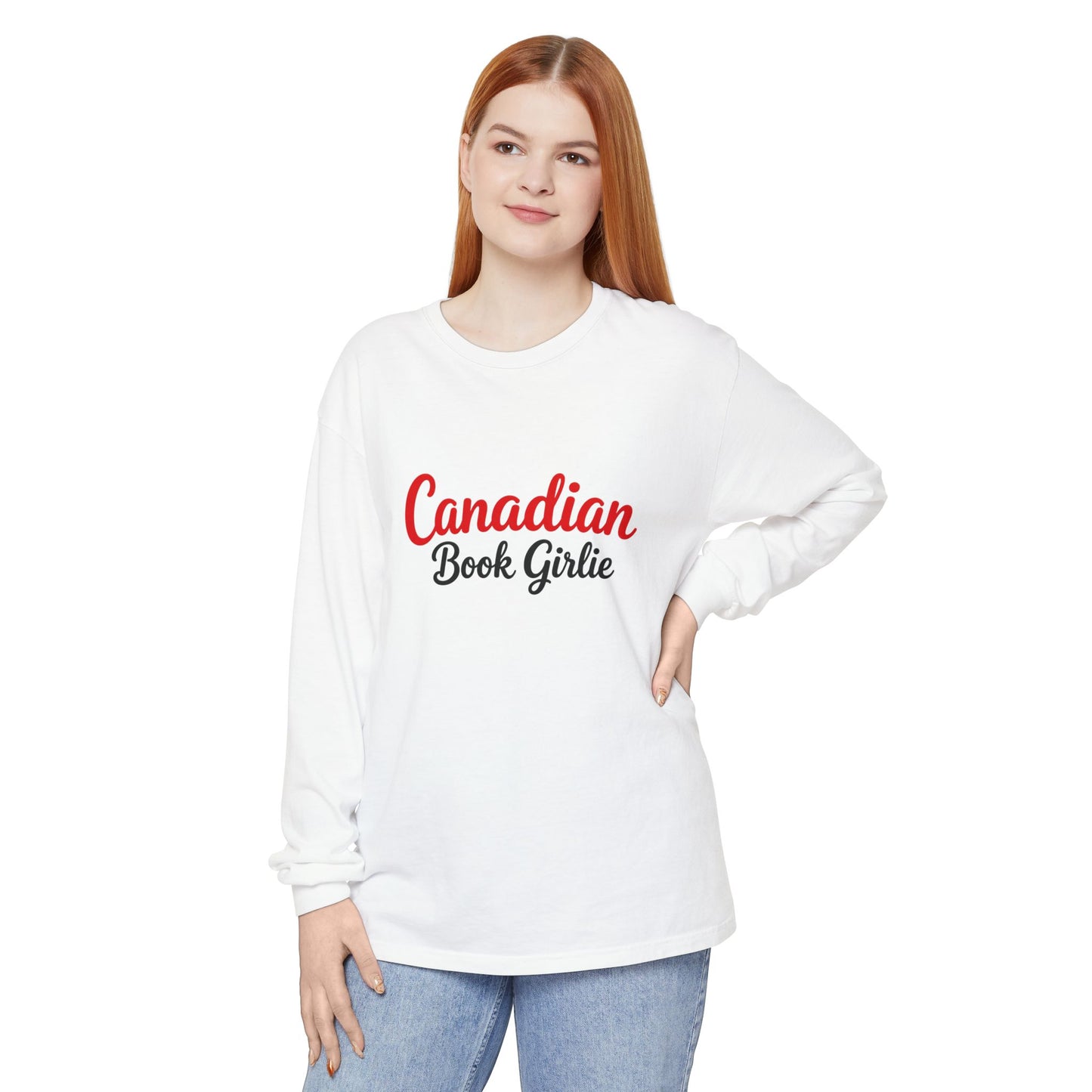 "Canadian Book Girlie" Long Sleeve Tee