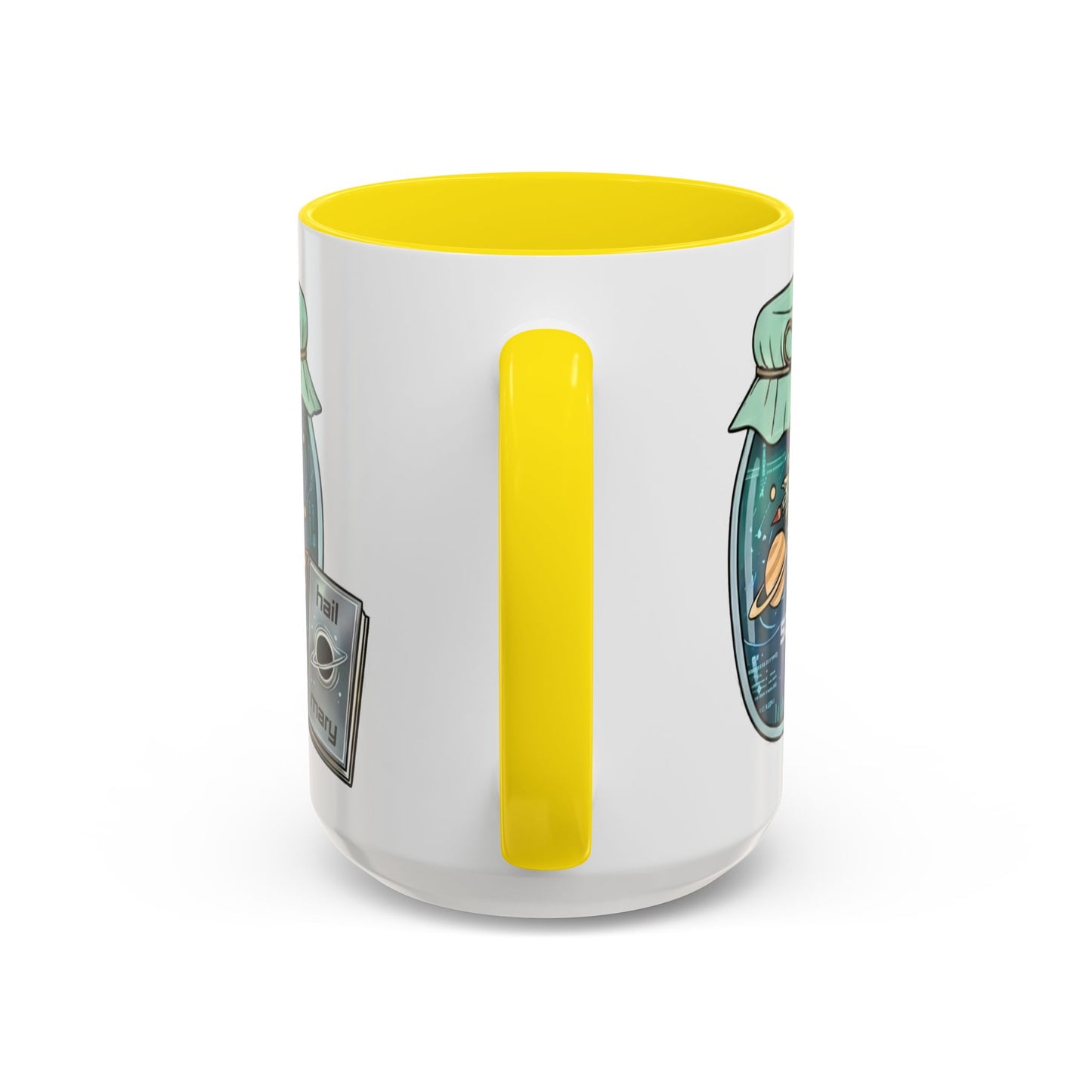"Sci‑Fi Girl" JamJar Mug — Space Planets Accent Coffee Cup (11/15oz)