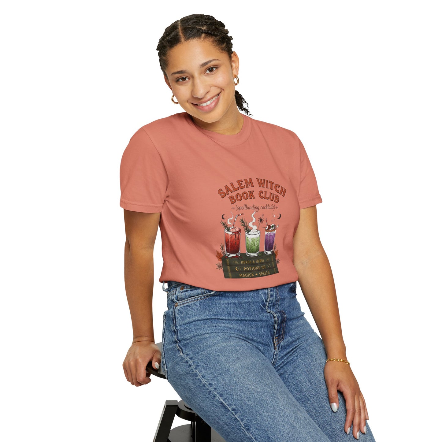 "Salem Witch Book Club" T-Shirt — Whimsical Witchy Reading Tee
