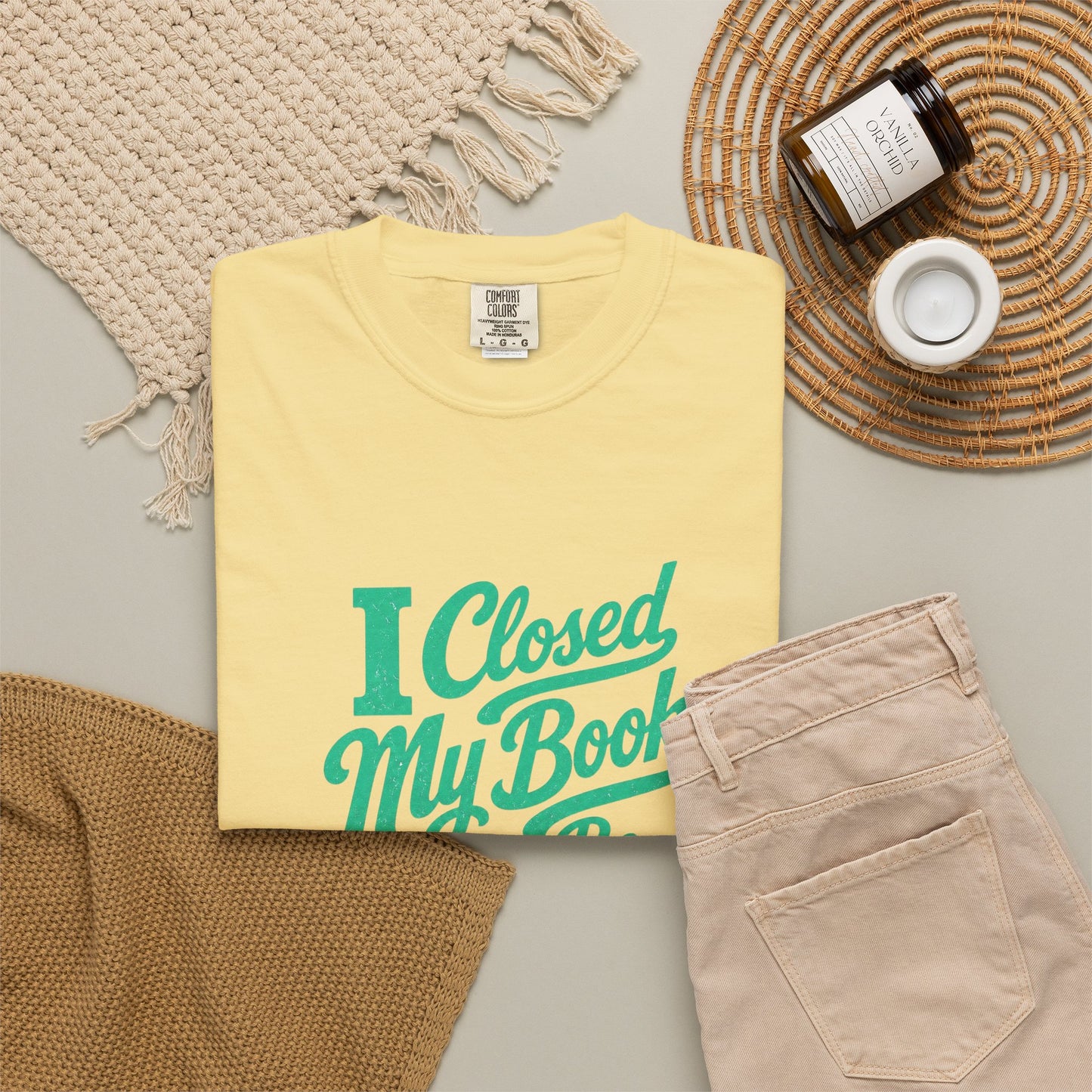 "I Closed My Book To Be Here" T-Shirt — Funny Reader Shirt for Book Lovers