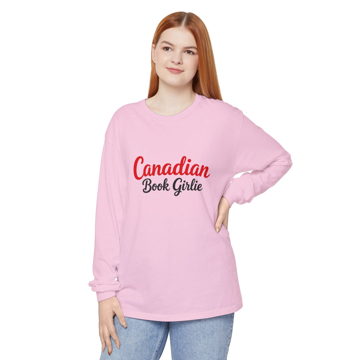 "Canadian Book Girlie" Long Sleeve Tee