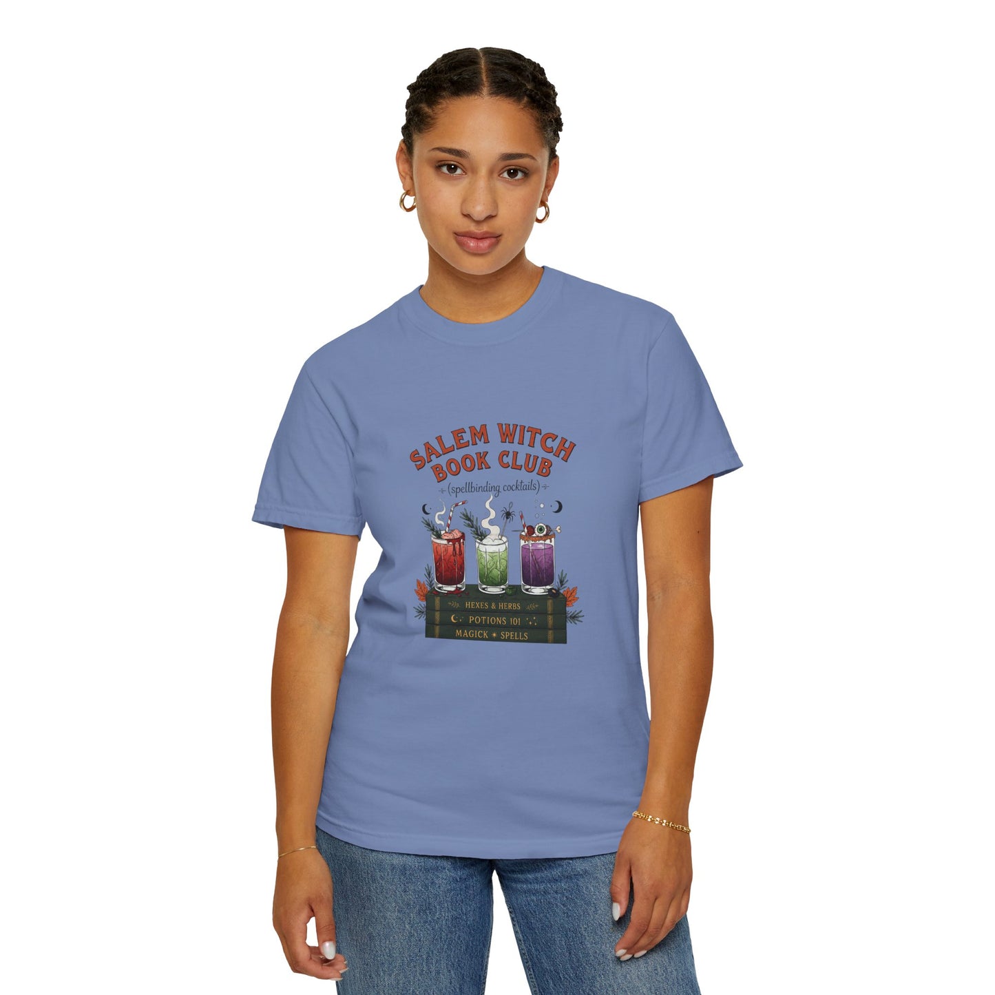 "Salem Witch Book Club" T-Shirt — Whimsical Witchy Reading Tee