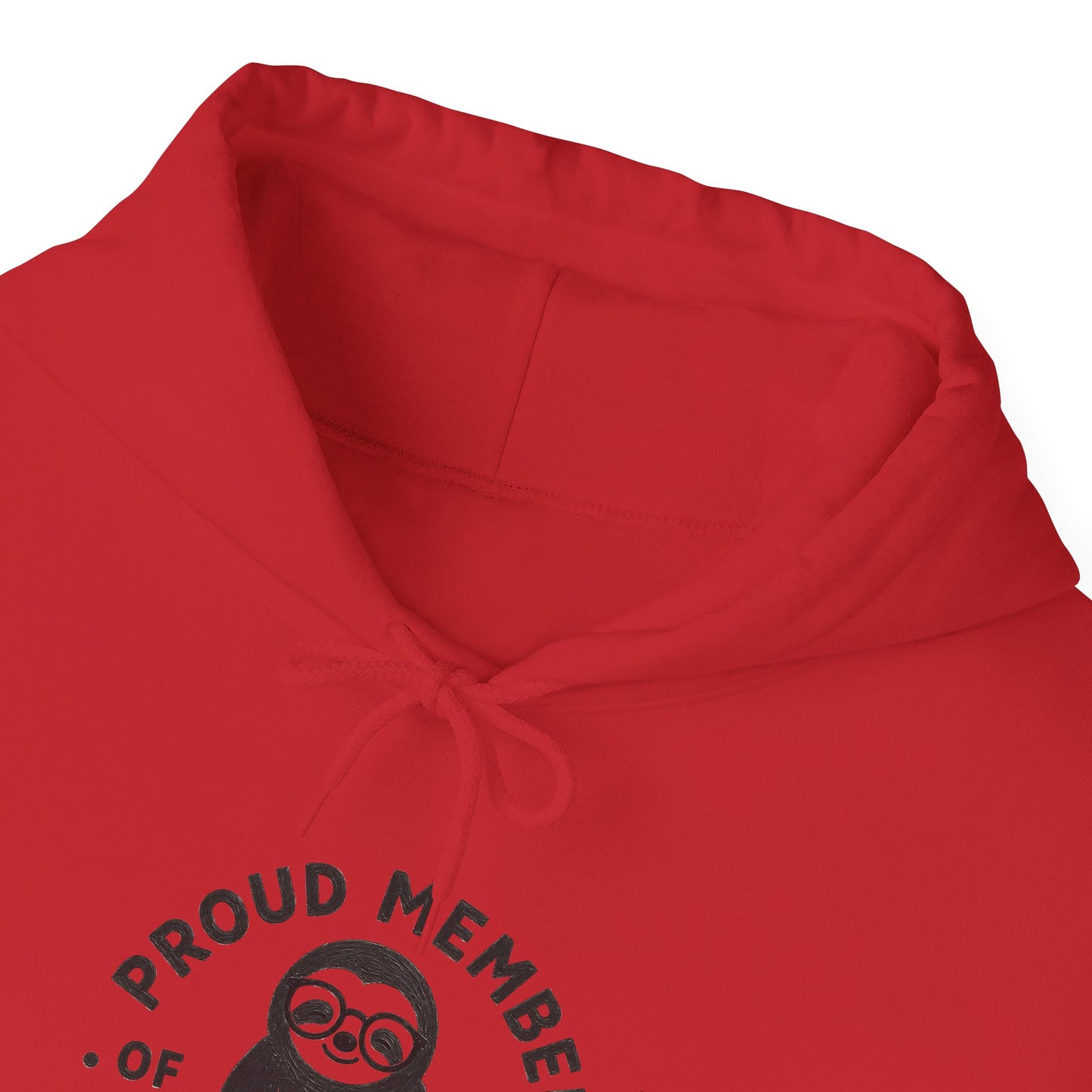 "Proud Member of the Slow Readers Club" Sloth Reading Hoodie