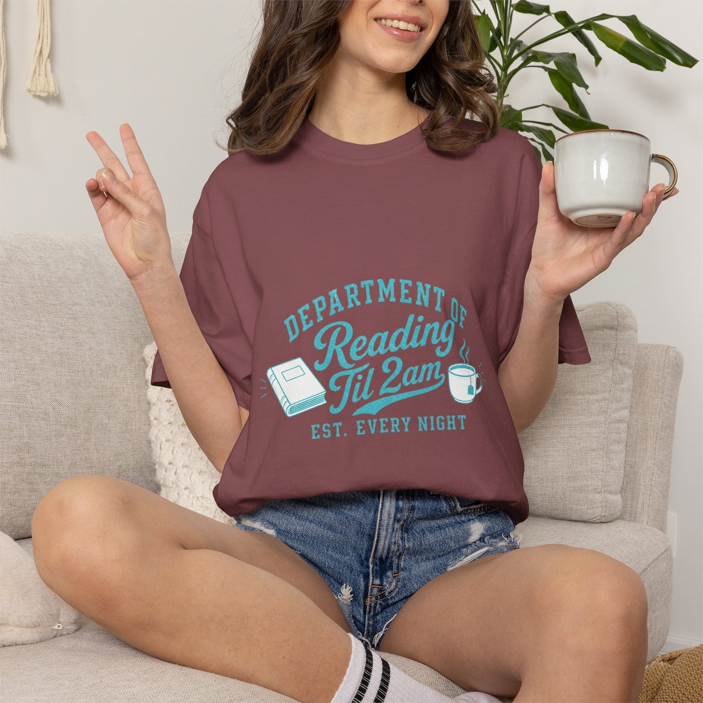 "Department of Reading 'Til 2AM: T-Shirt — Graphic Reading Tee