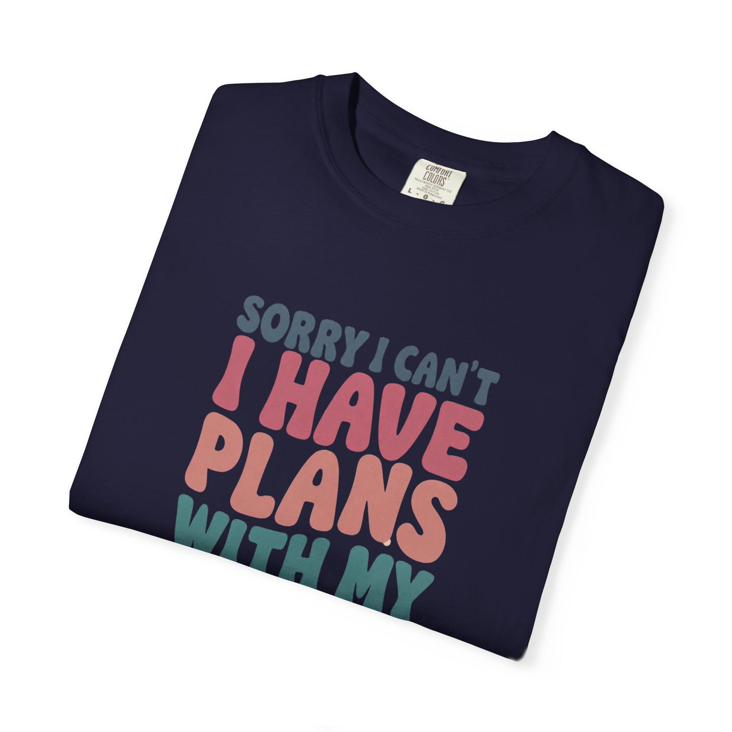 Book Lover T-Shirt — "Sorry I Can't, I Have Plans With My Books" Graphic Tee