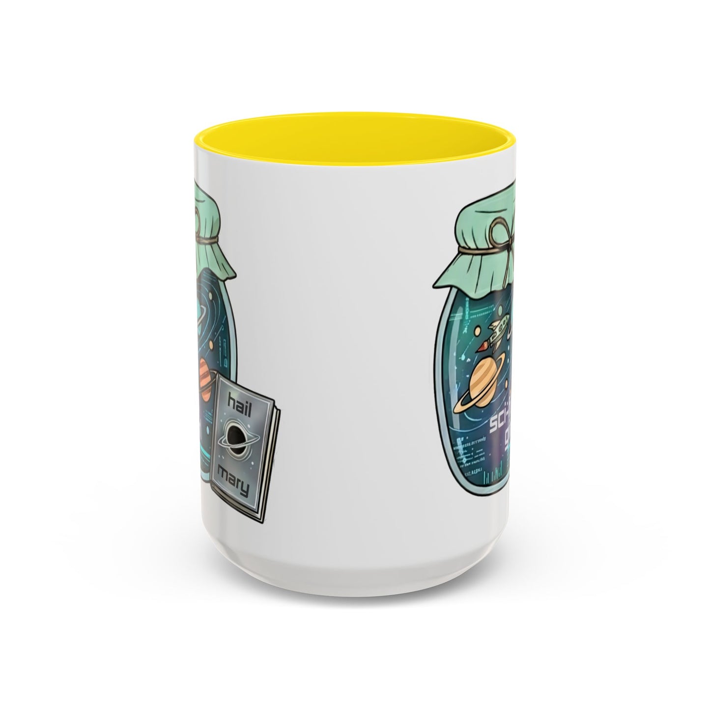 "Sci‑Fi Girl" JamJar Mug — Space Planets Accent Coffee Cup (11/15oz)