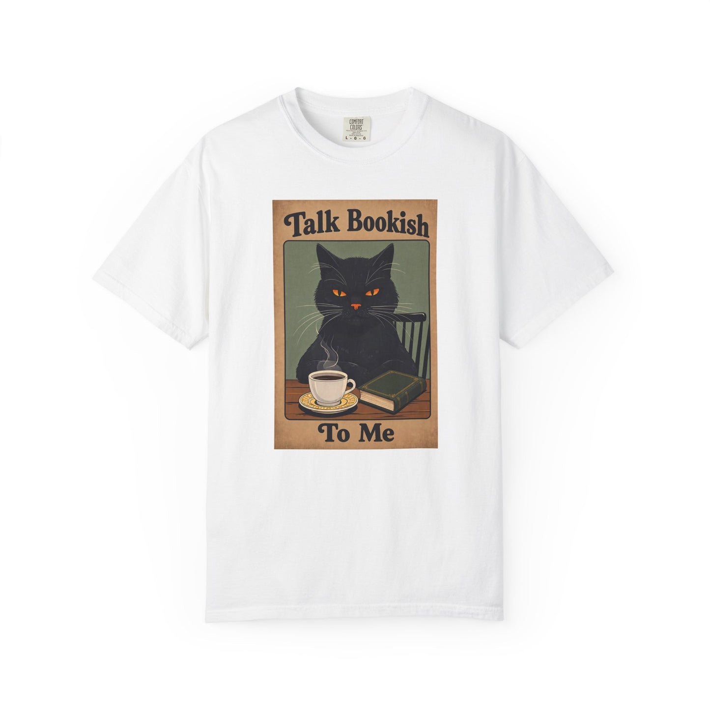 "Talk Bookish To Me" Cat T-Shirt