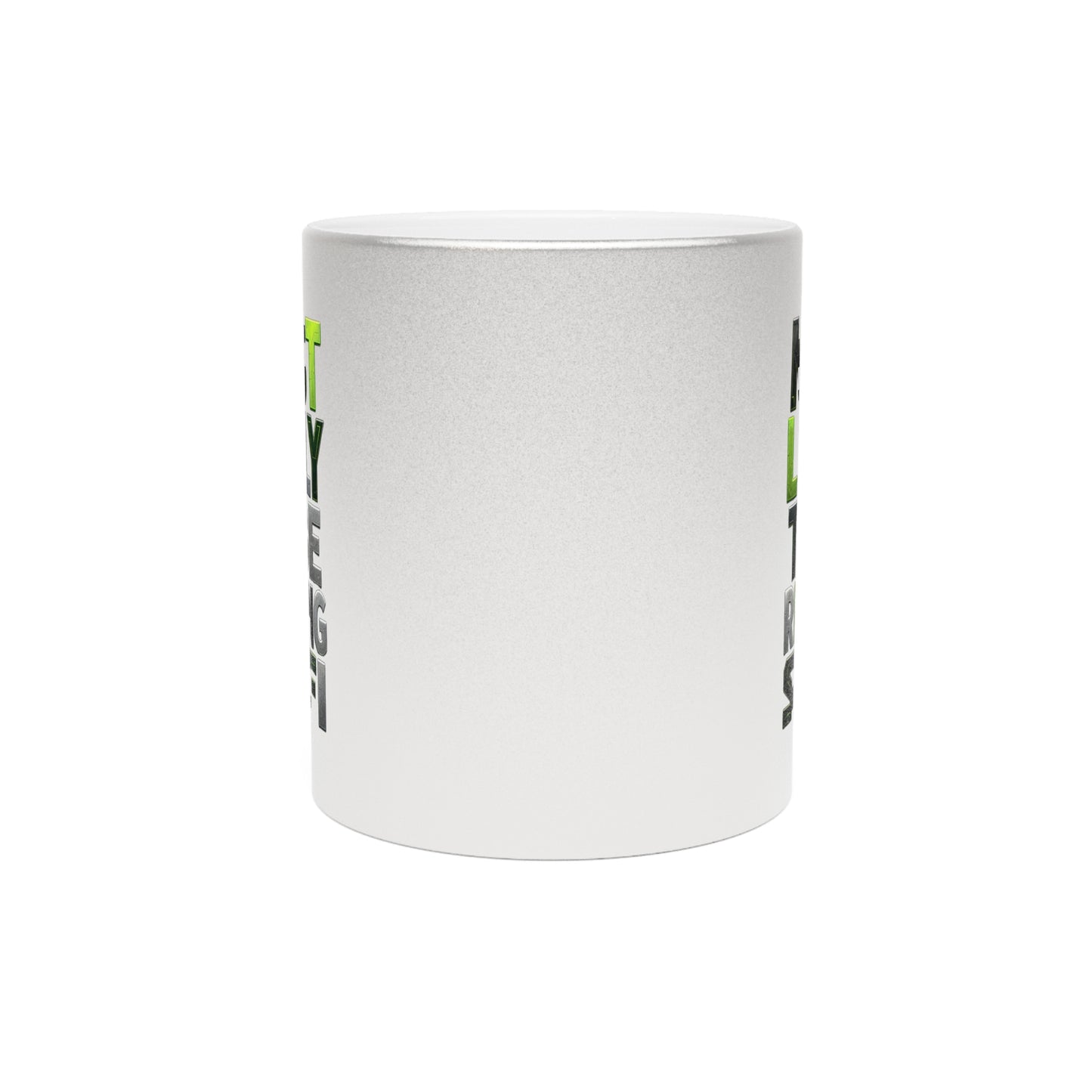 Metallic Mug — "Most Likely to Be Reading Sci‑Fi" Silver Novelty Coffee Cup