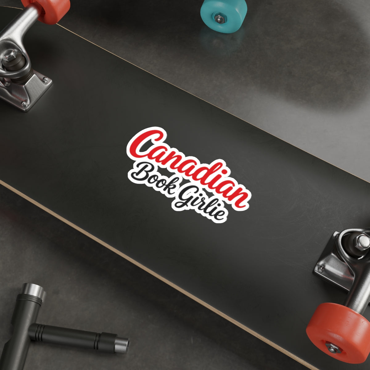 "Canadian Book Girlie" Sticker — Die-Cut Literary Decal