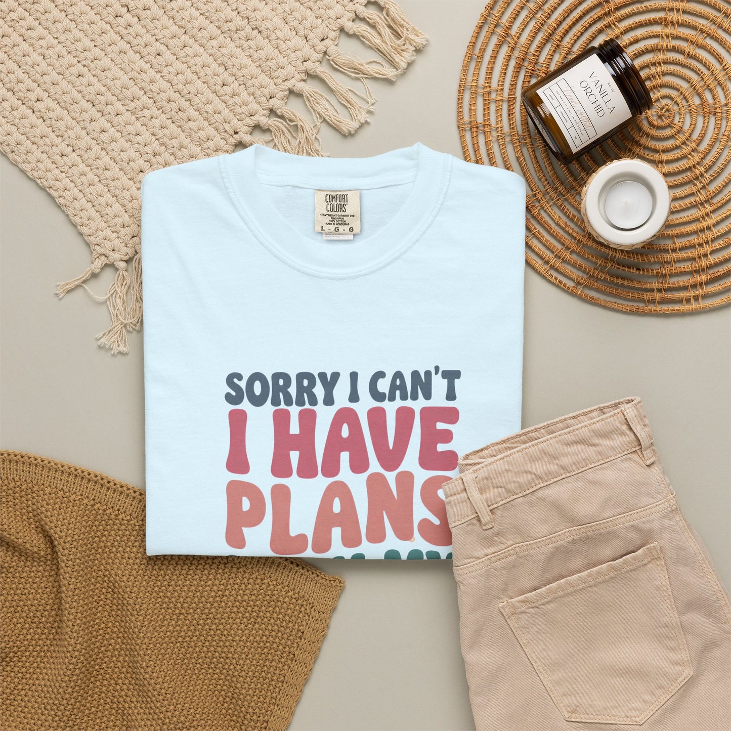 Book Lover T-Shirt — "Sorry I Can't, I Have Plans With My Books" Graphic Tee