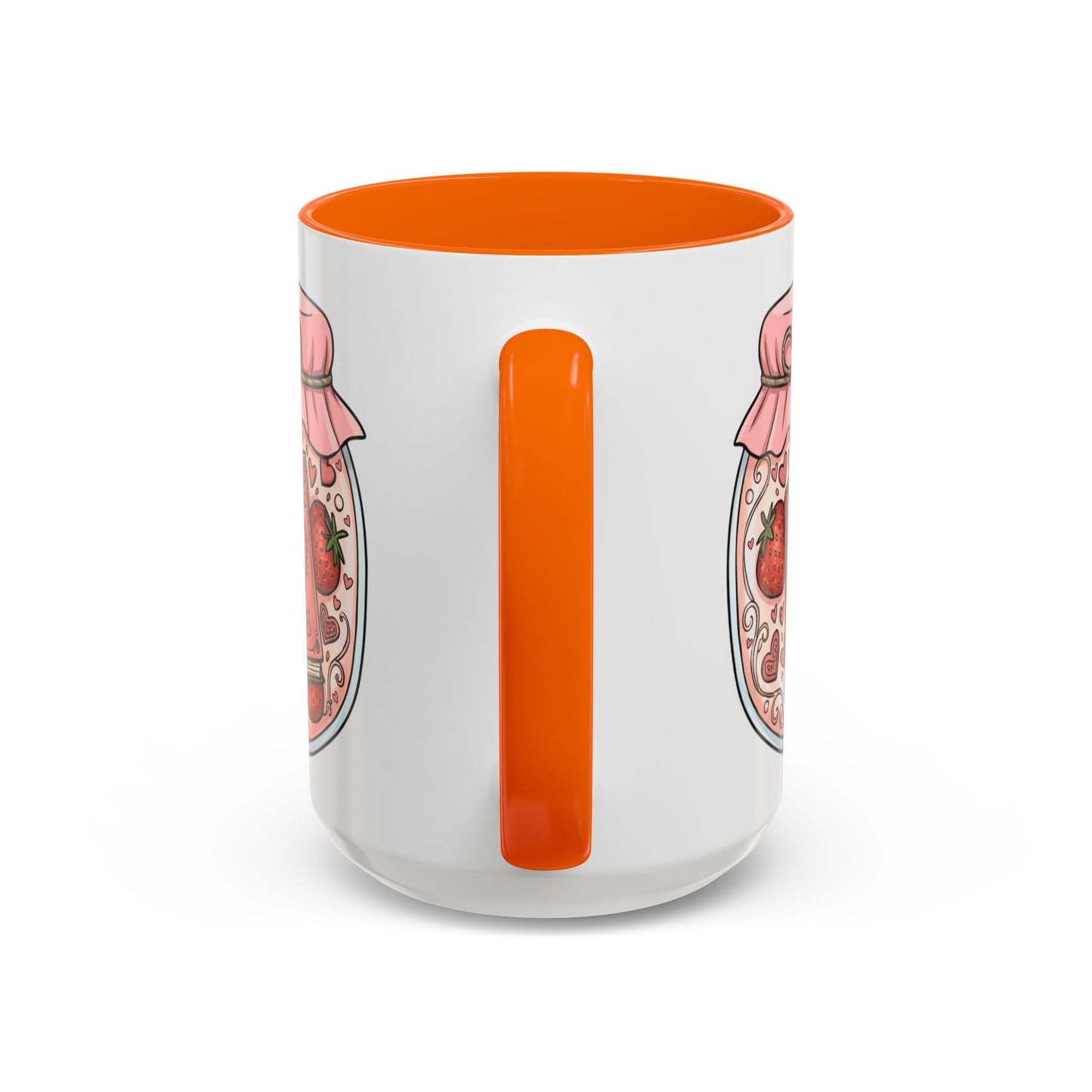"Romance Pages" Jam Jar Coffee Mug — Cute Strawberry Jam Romance Readers Mug (11/15oz)