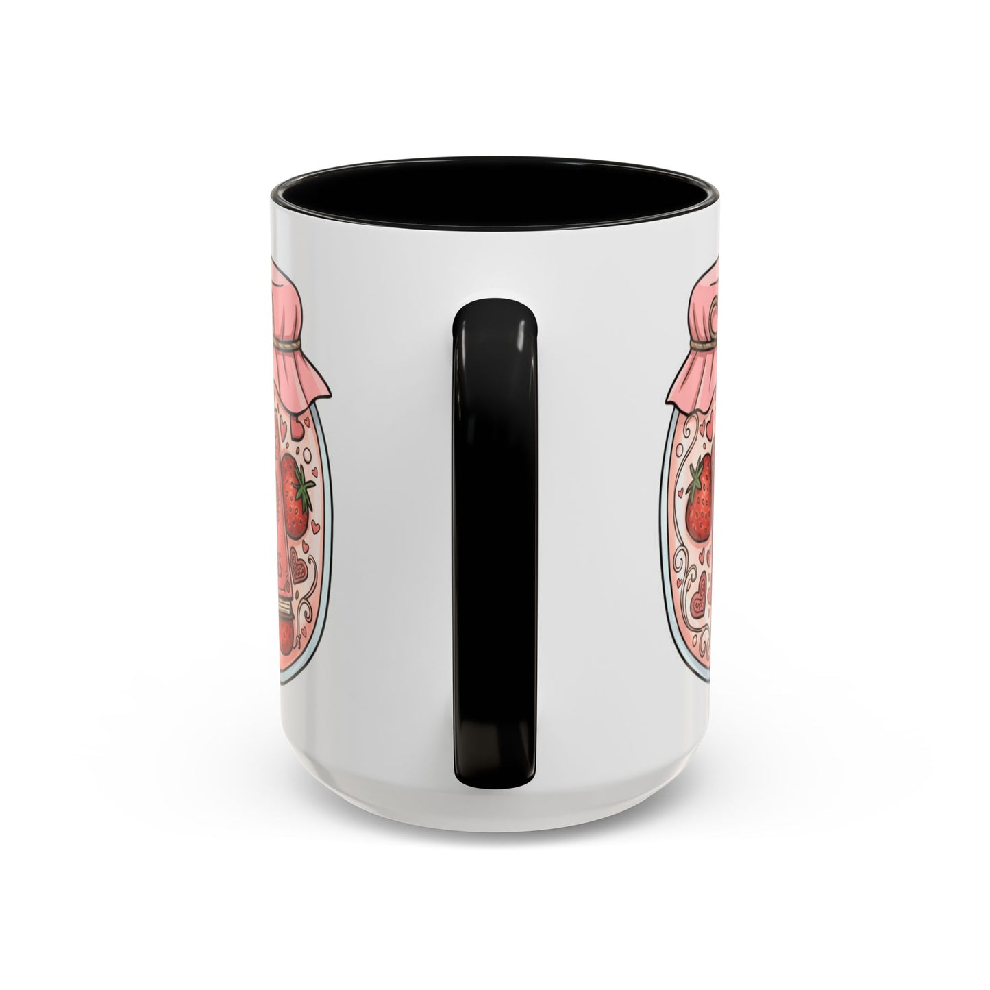 "Romance Pages" Jam Jar Coffee Mug — Cute Strawberry Jam Romance Readers Mug (11/15oz)