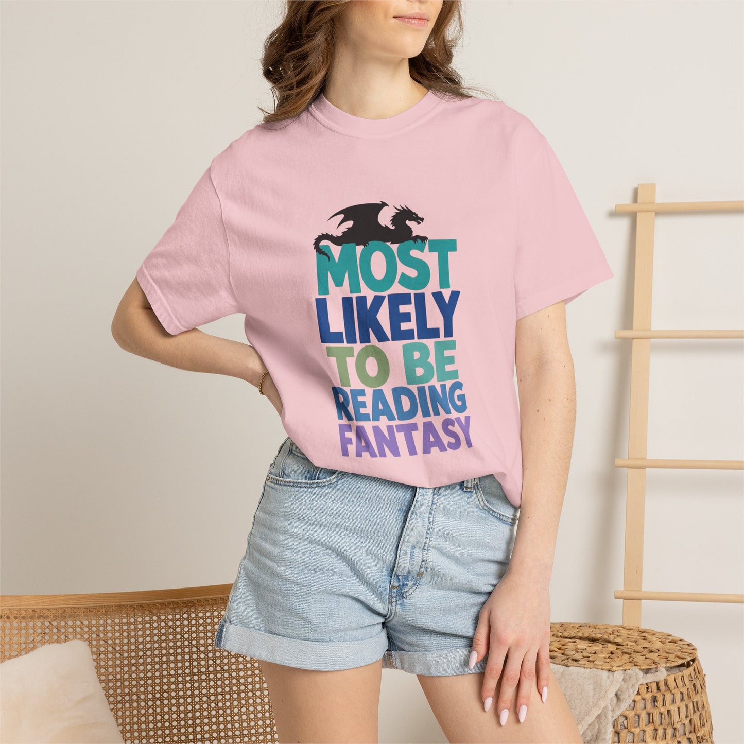 Fantasy Reader T-Shirt — "Most Likely to Be Reading Fantasy" Graphic Tee
