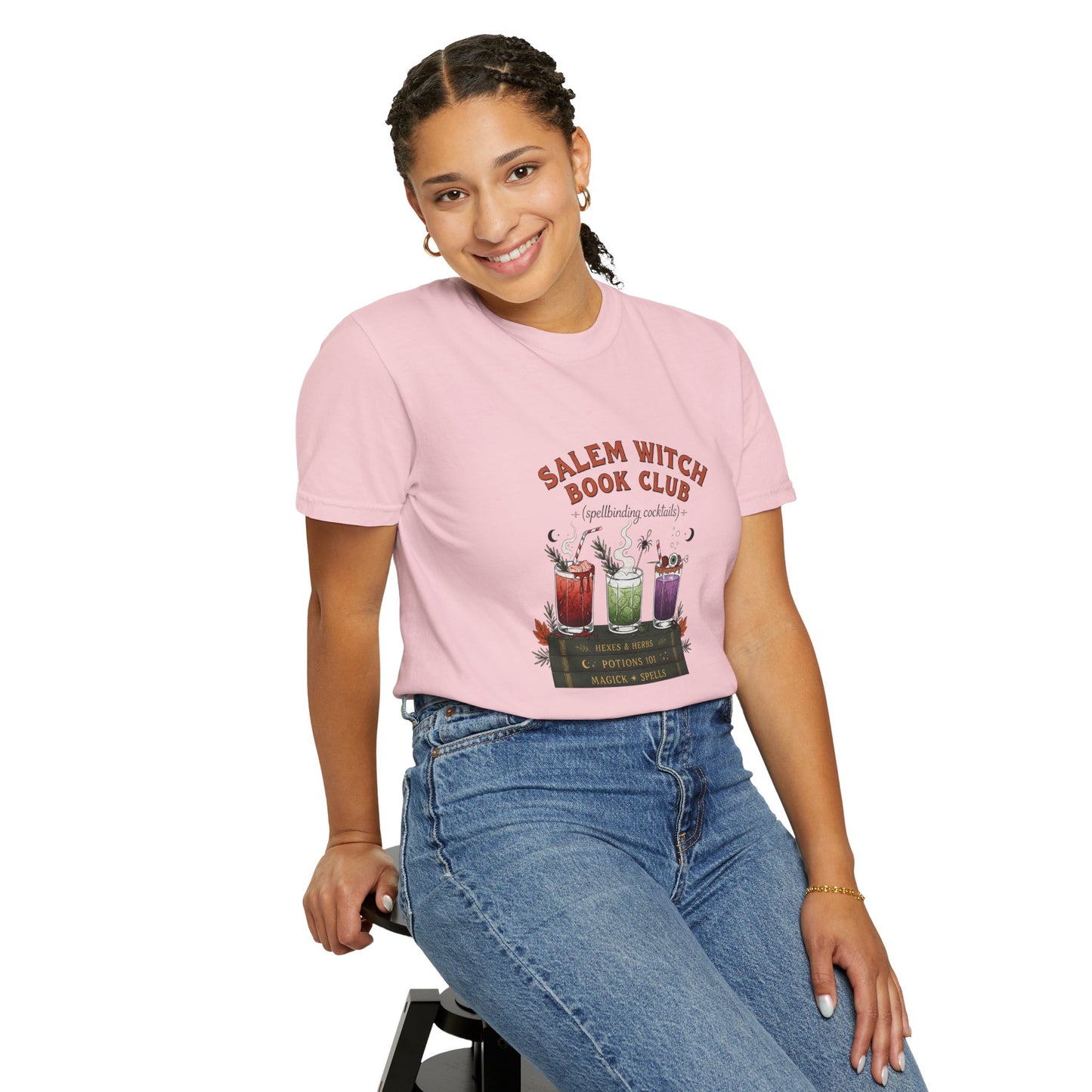 "Salem Witch Book Club" T-Shirt — Whimsical Witchy Reading Tee