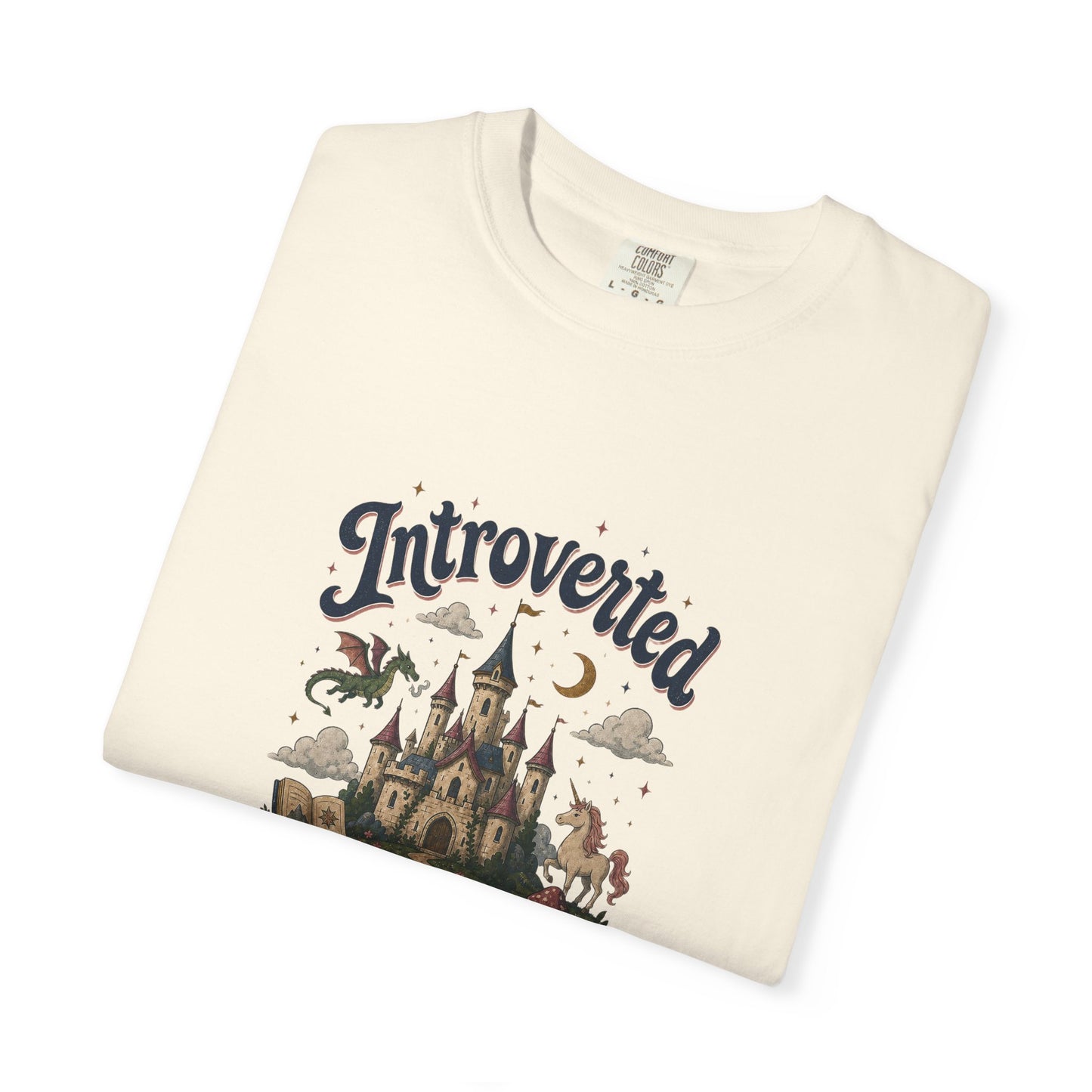 "Introverted But Willingly Discuss Fictional Worlds" Fantasy Lovers T-Shirt