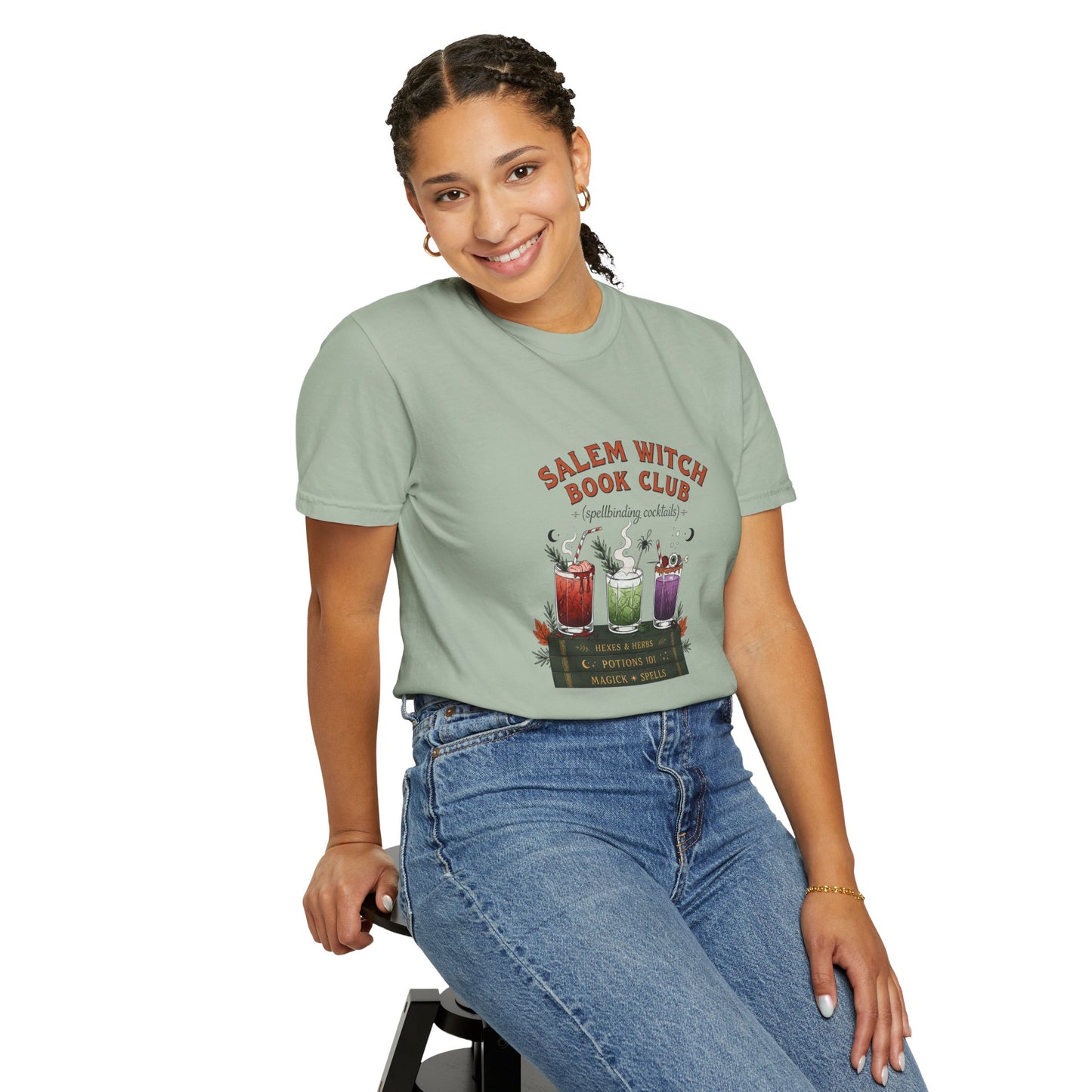 "Salem Witch Book Club" T-Shirt — Whimsical Witchy Reading Tee