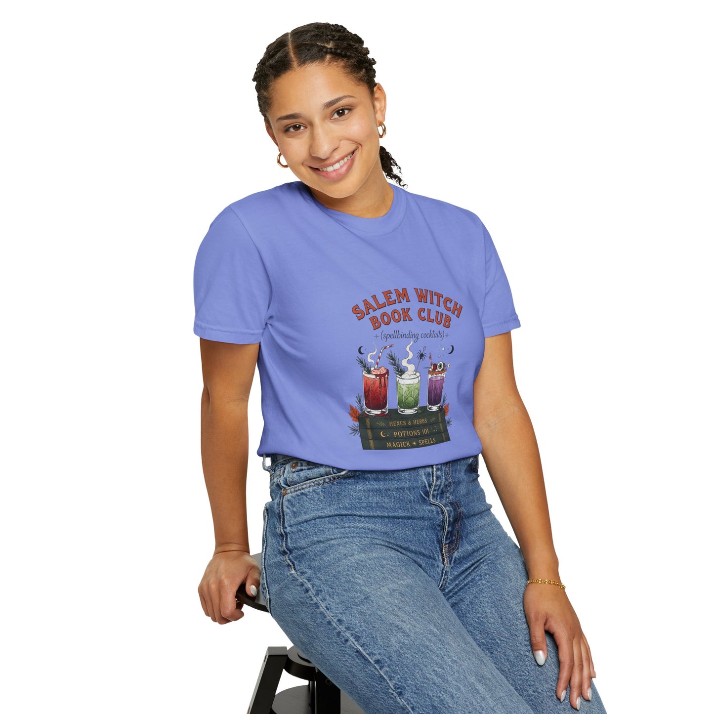 "Salem Witch Book Club" T-Shirt — Whimsical Witchy Reading Tee