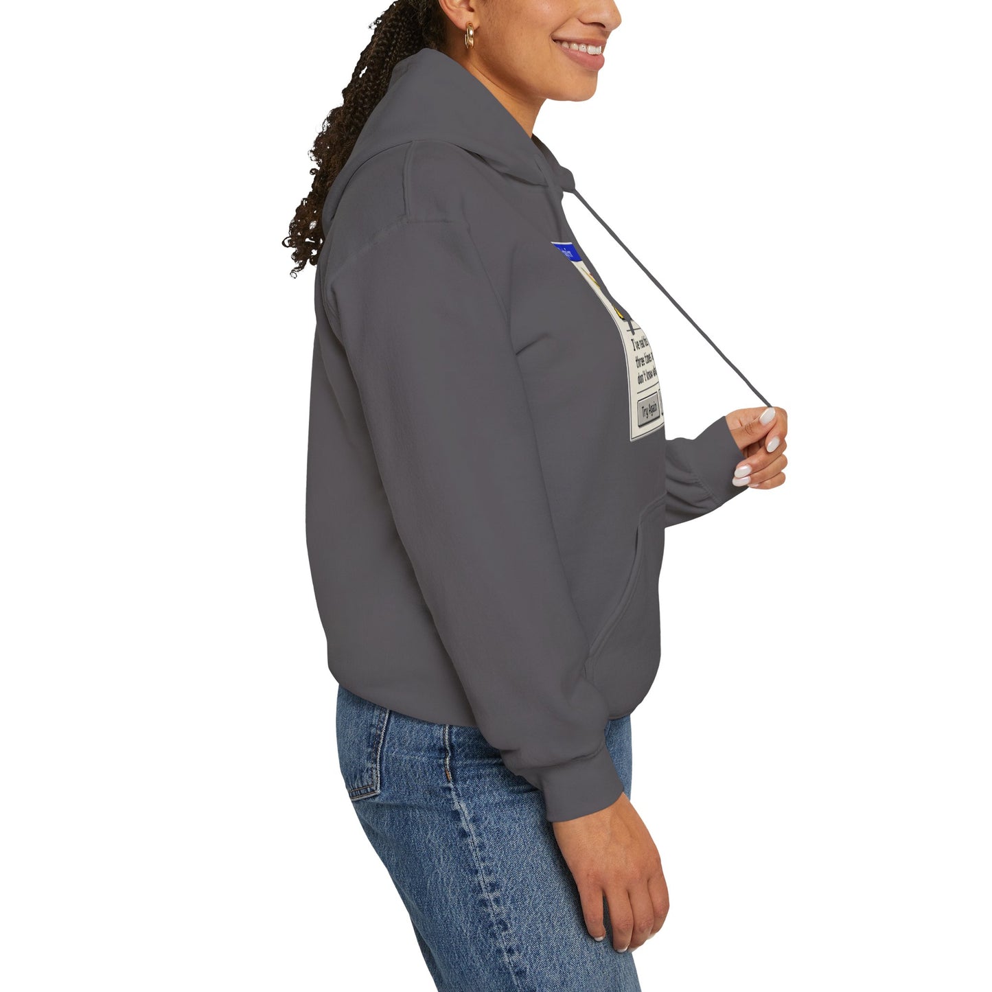 Neurospicy "ERROR: Brain is buffering" Retro Computer Alert Graphic Hoodie