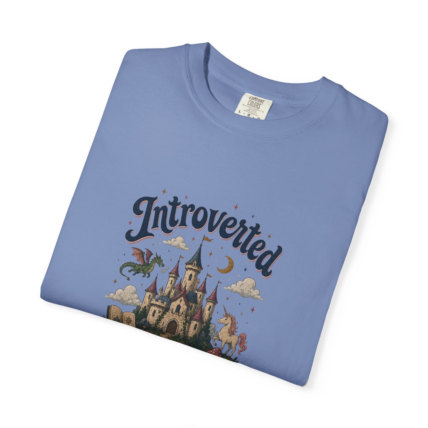 "Introverted But Willingly Discuss Fictional Worlds" Fantasy Lovers T-Shirt