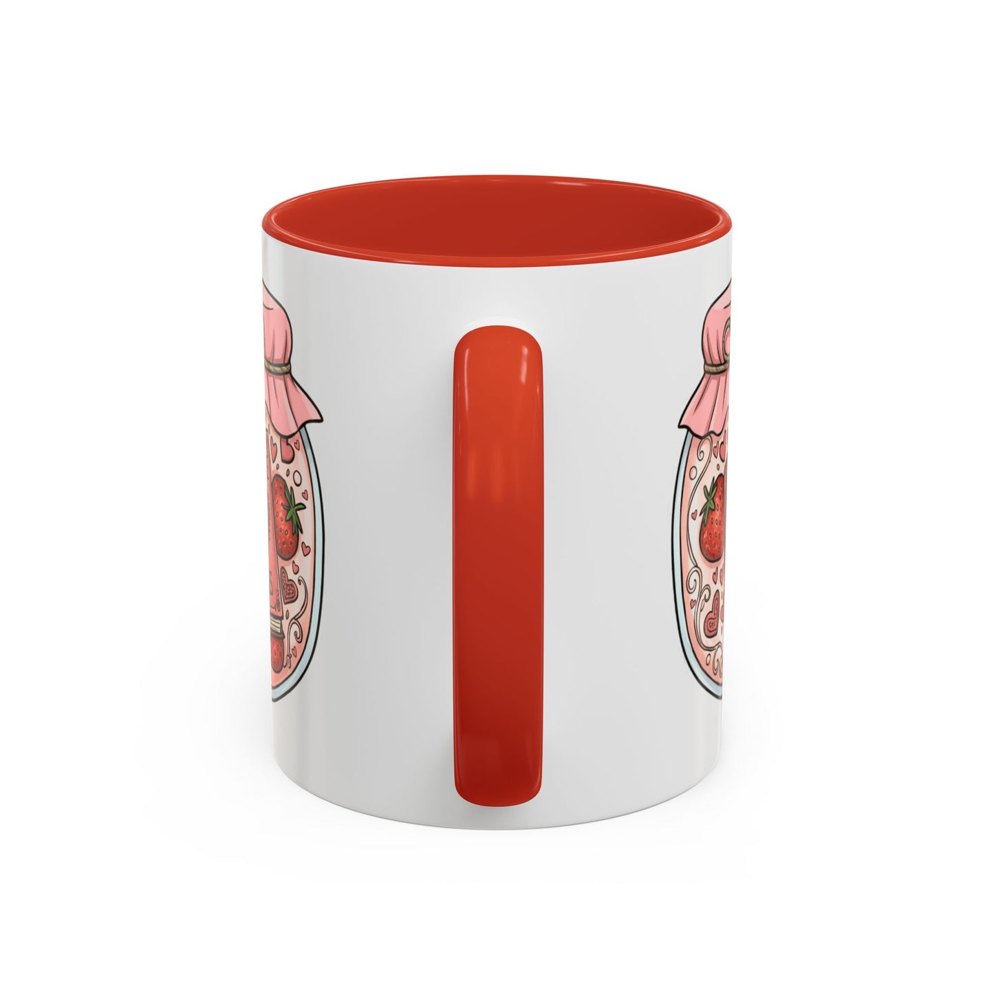 "Romance Pages" Jam Jar Coffee Mug — Cute Strawberry Jam Romance Readers Mug (11/15oz)