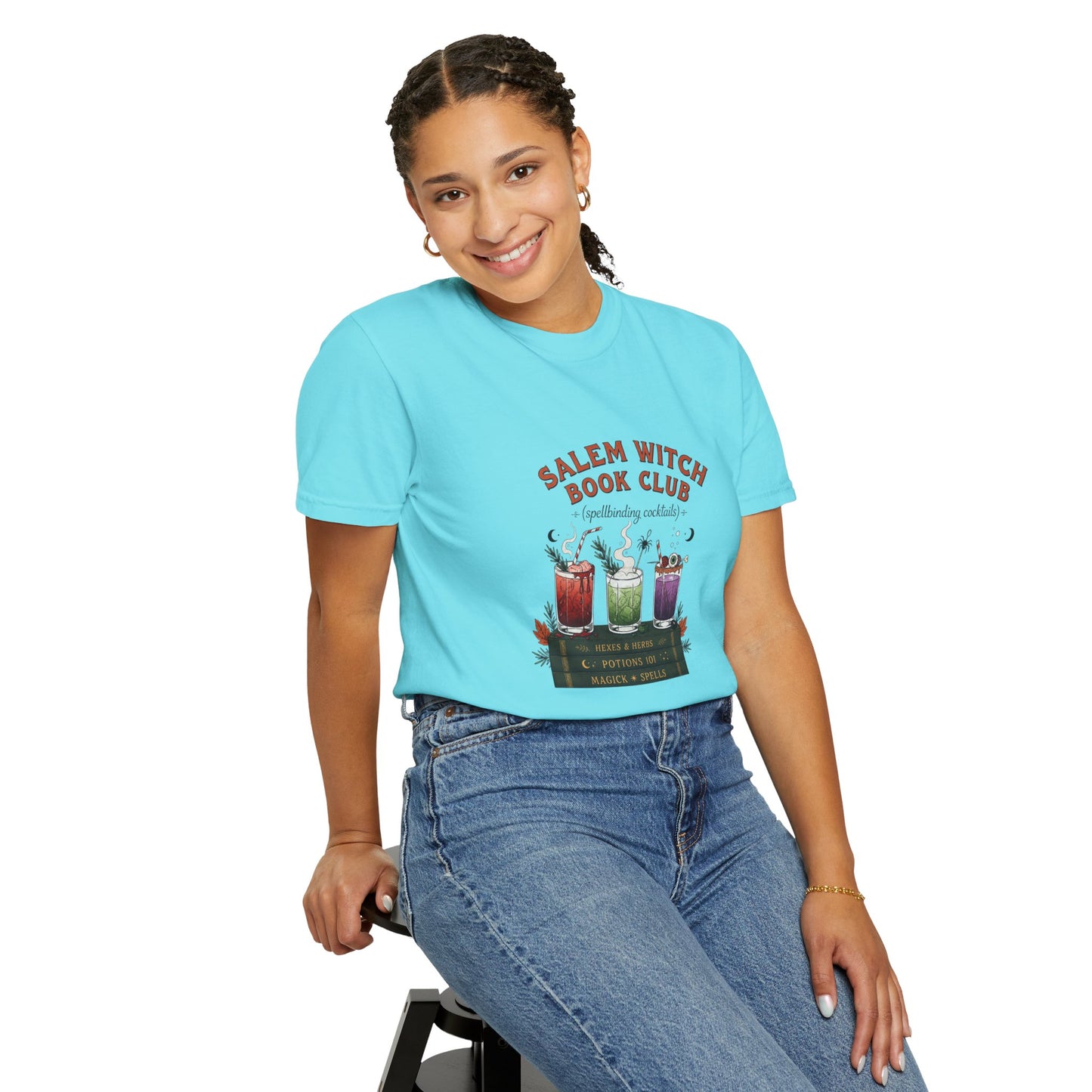 "Salem Witch Book Club" T-Shirt — Whimsical Witchy Reading Tee
