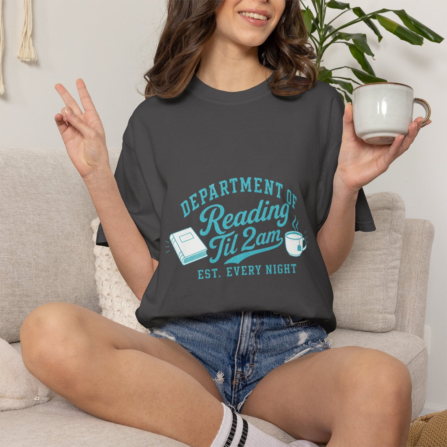 "Department of Reading 'Til 2AM: T-Shirt — Graphic Reading Tee