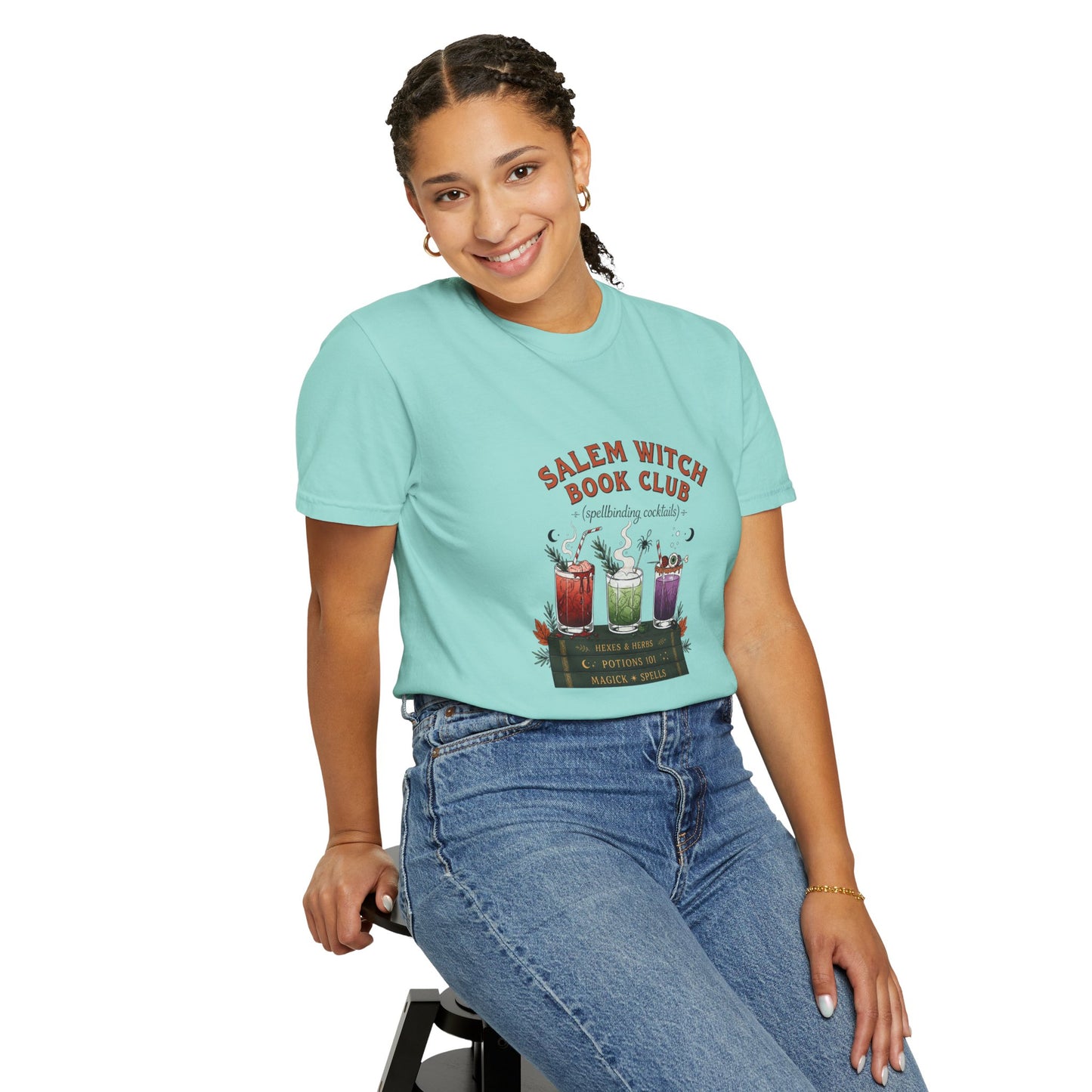 "Salem Witch Book Club" T-Shirt — Whimsical Witchy Reading Tee
