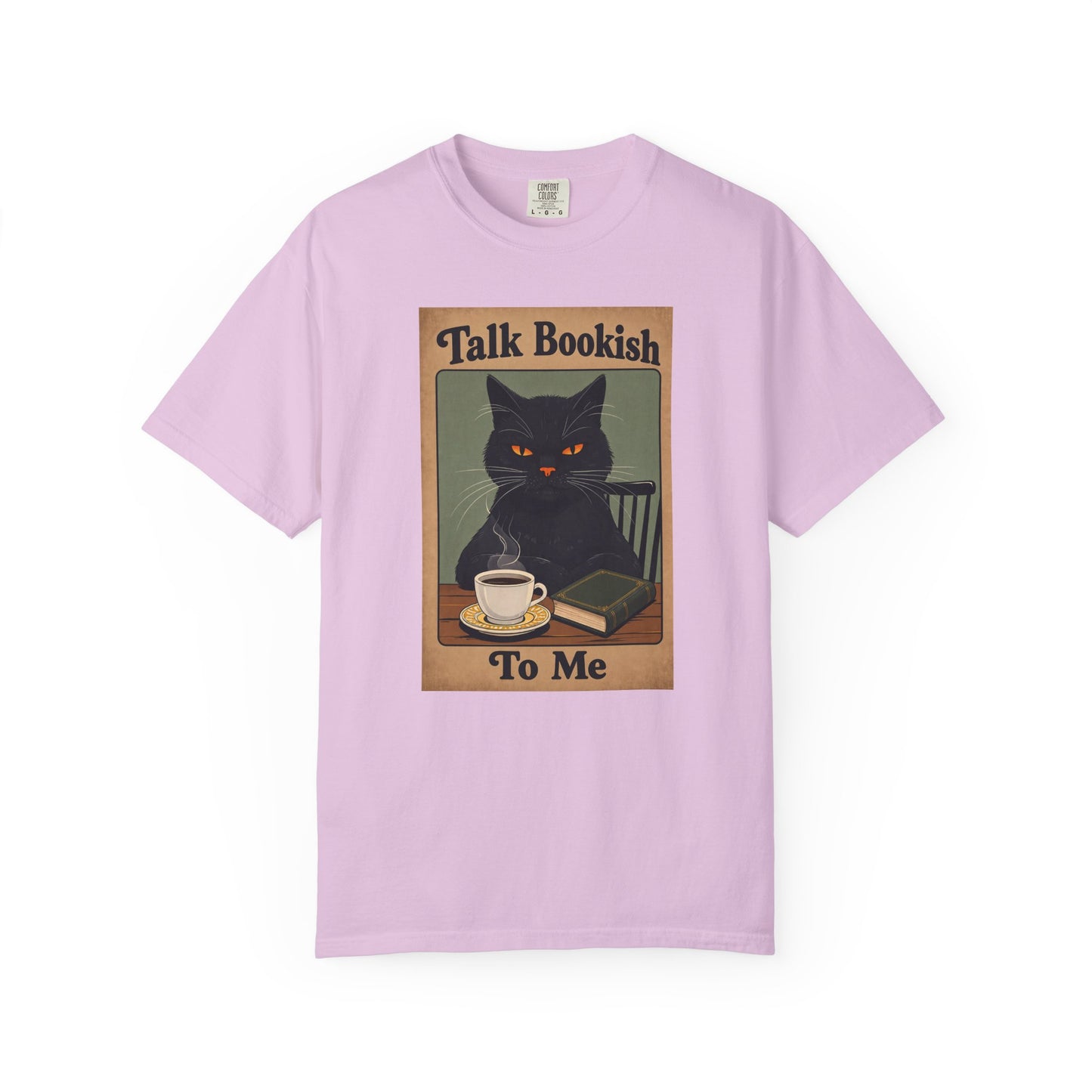 "Talk Bookish To Me" Cat T-Shirt