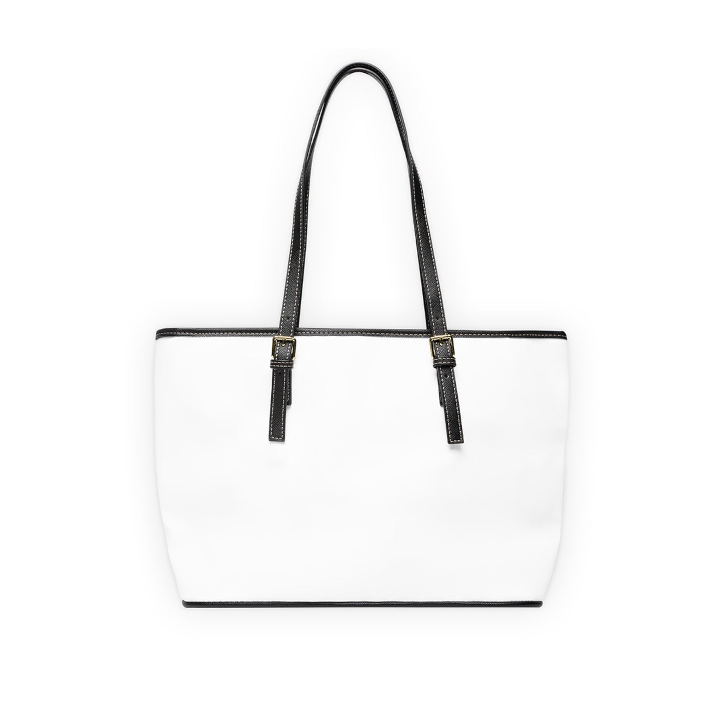 Book Stack PU Leather Shoulder Bag — Feminine Floral Library Tote