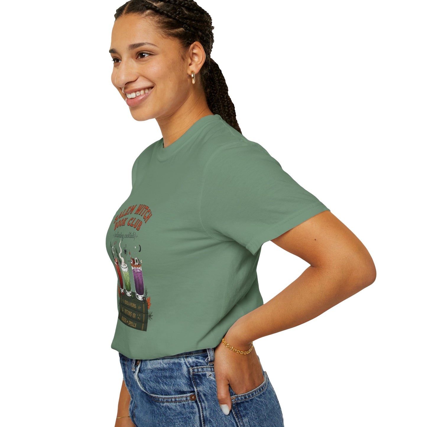 "Salem Witch Book Club" T-Shirt — Whimsical Witchy Reading Tee