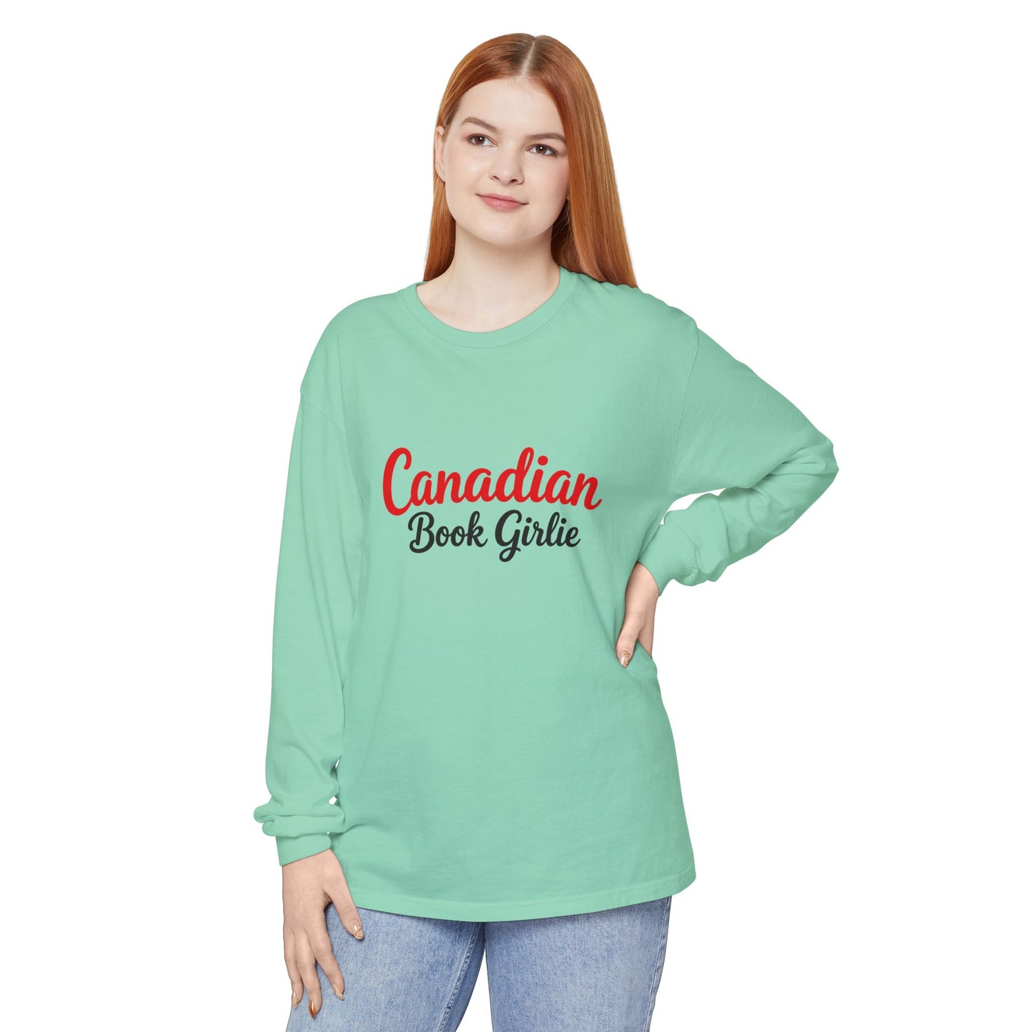 "Canadian Book Girlie" Long Sleeve Tee