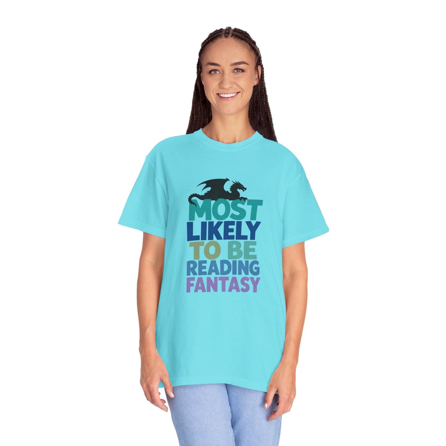Fantasy Reader T-Shirt — "Most Likely to Be Reading Fantasy" Graphic Tee