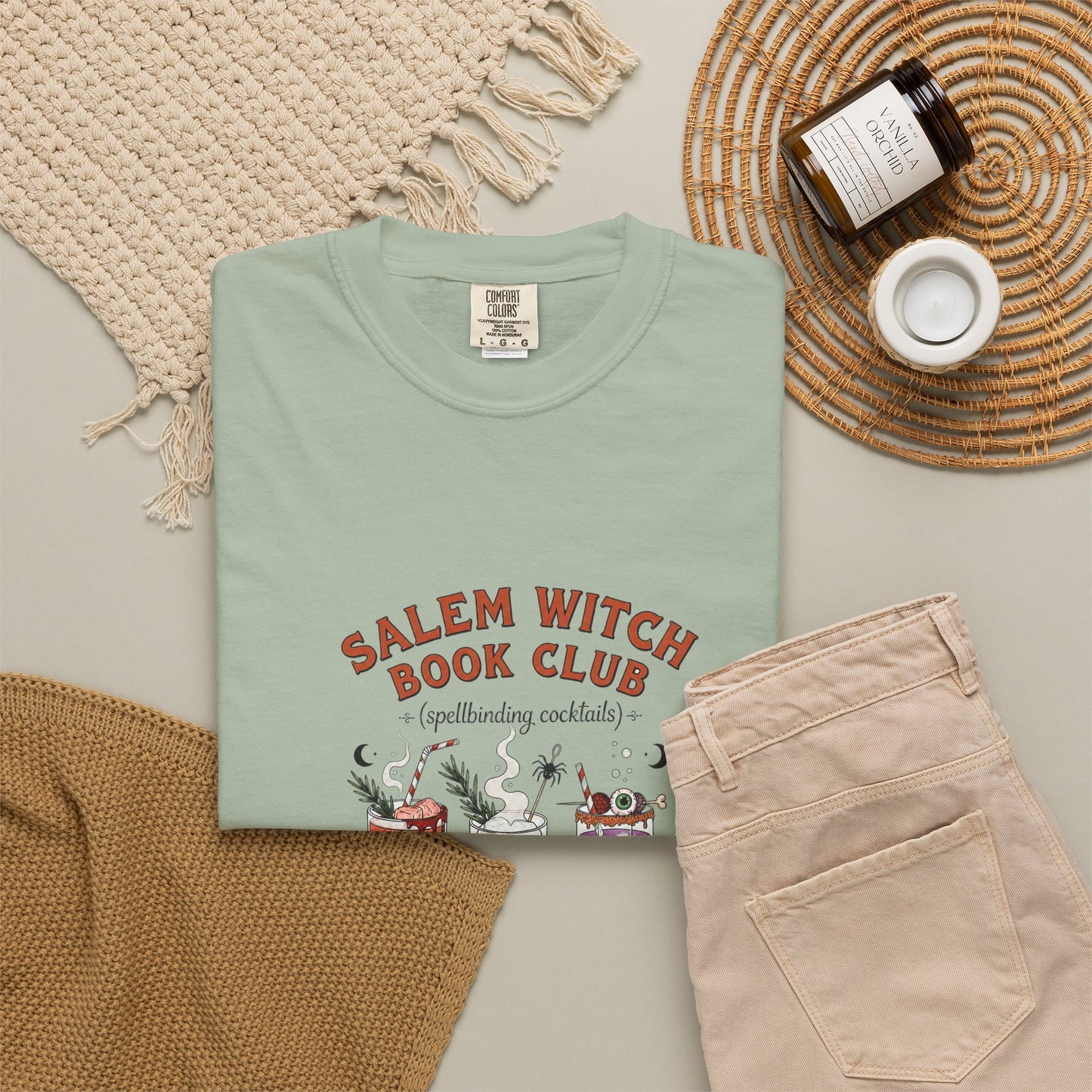 "Salem Witch Book Club" T-Shirt — Whimsical Witchy Reading Tee