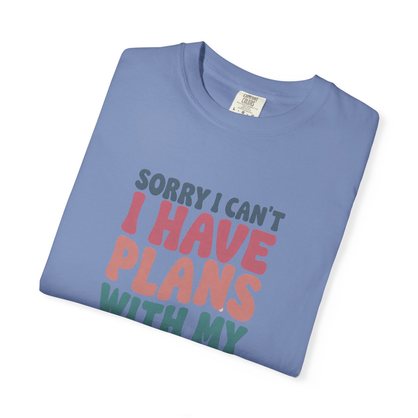 Book Lover T-Shirt — "Sorry I Can't, I Have Plans With My Books" Graphic Tee