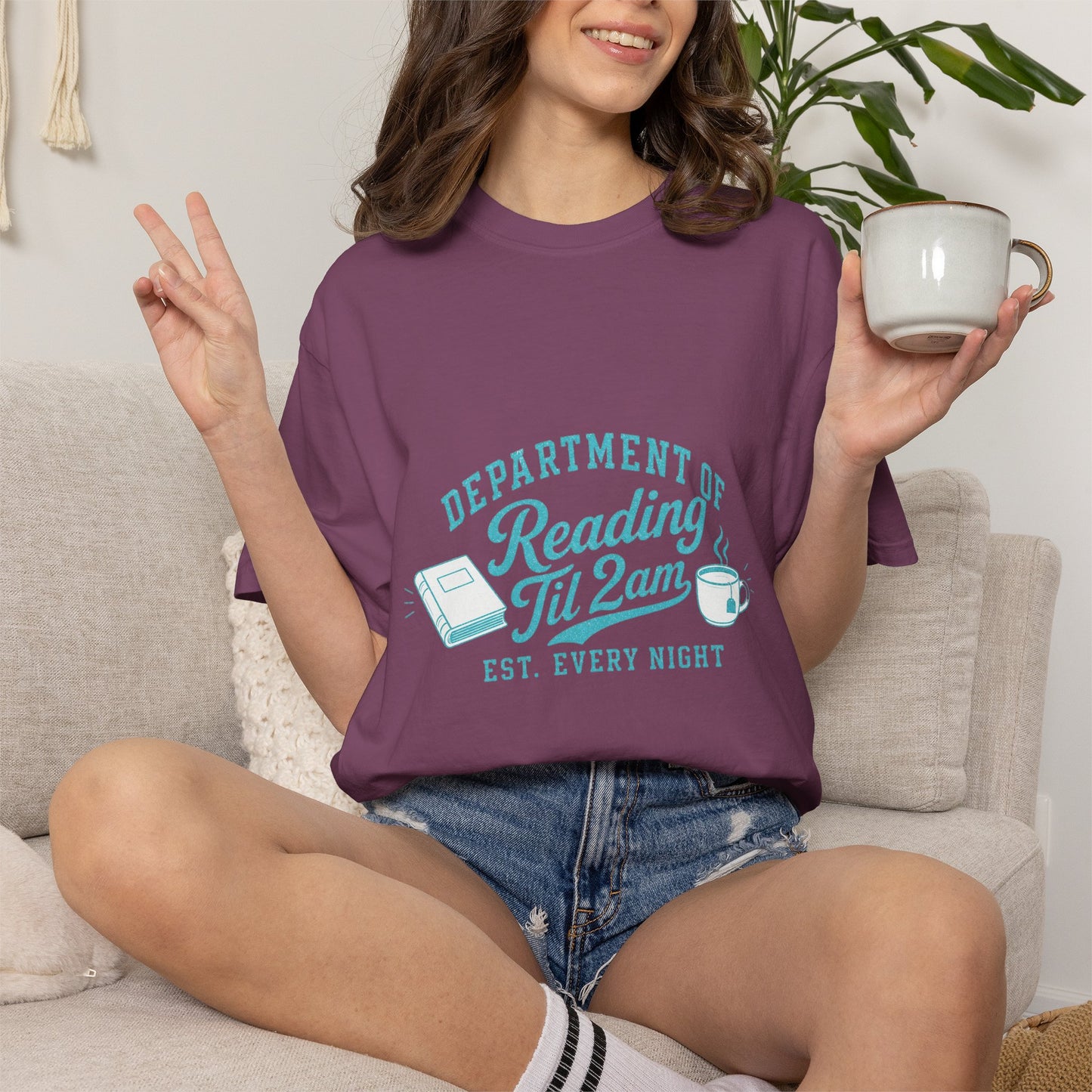 "Department of Reading 'Til 2AM: T-Shirt — Graphic Reading Tee